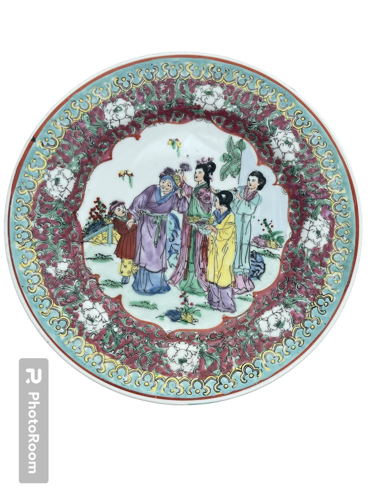 Vintage Hand painted Chinese Plate