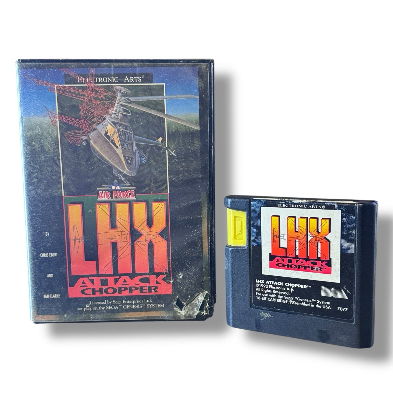 LHX Attack Chopper (Sega Genesis, 1992) See Photos Of Case