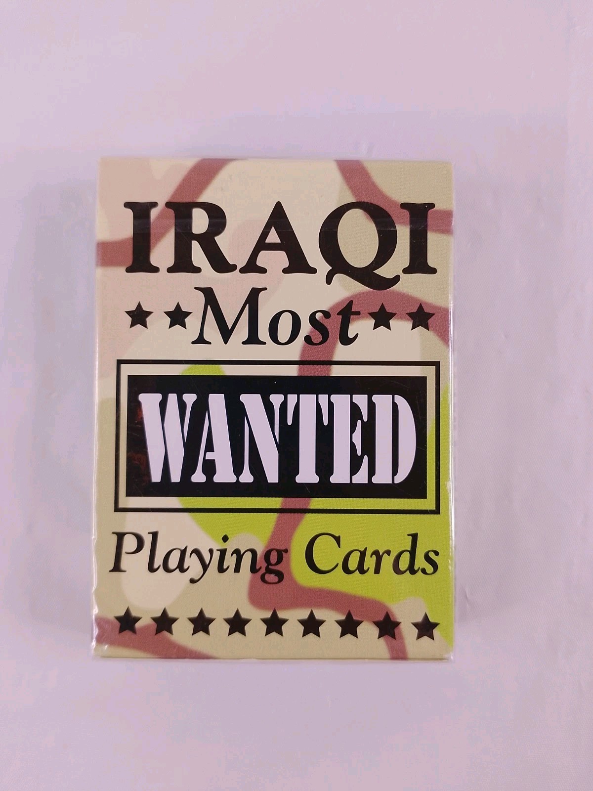 2003 Iraqi Most Wanted Playing Cards Hoyle USPC Sealed Camo Deck Cincinnati OH