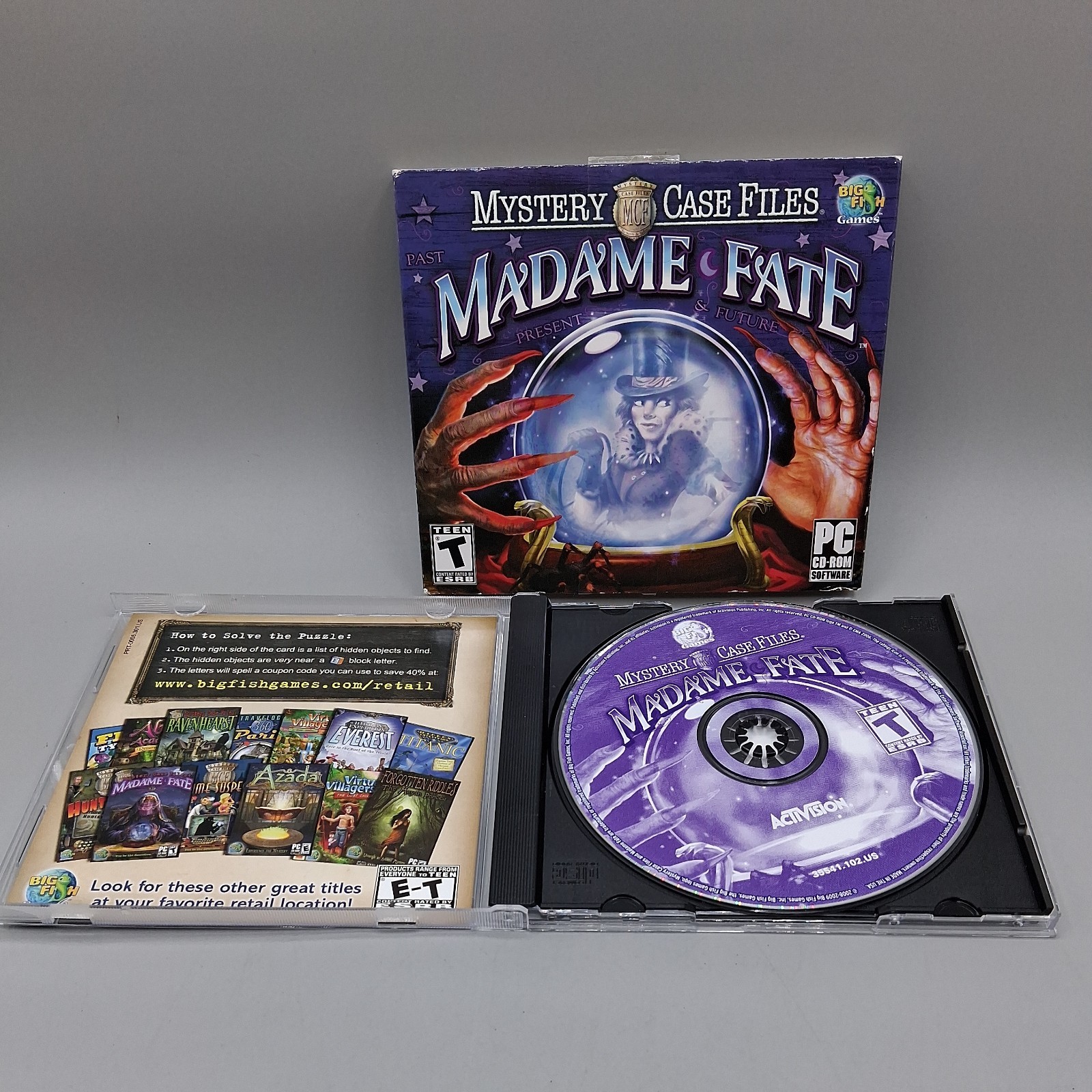 O2 Big Fish Hidden Object PC Game - Mystery Case Files Madame Fate