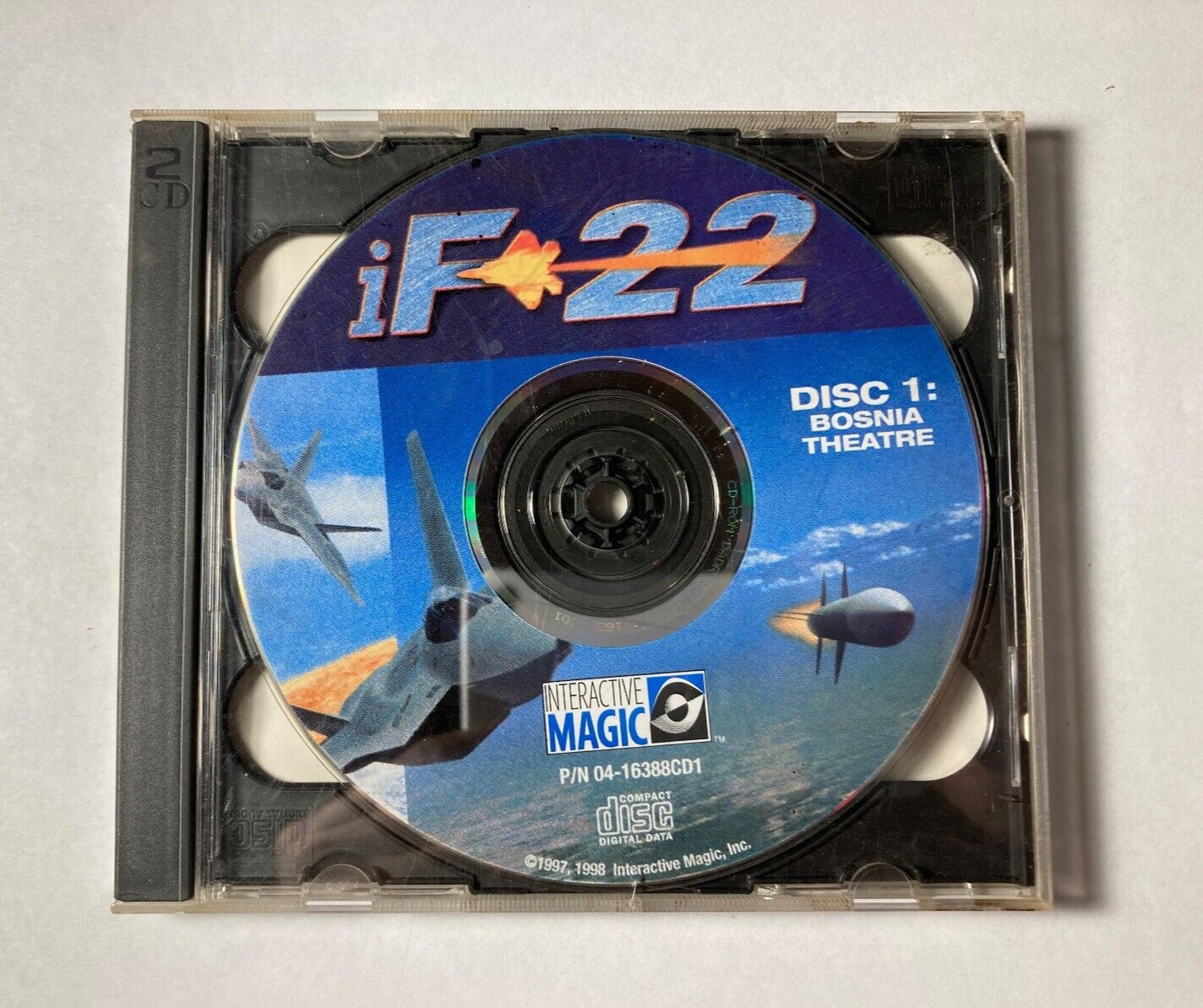 iF-22 Simulation F-22 Raptor Bosnia Ukraine Theatre PC 2 CD Interactive Magic