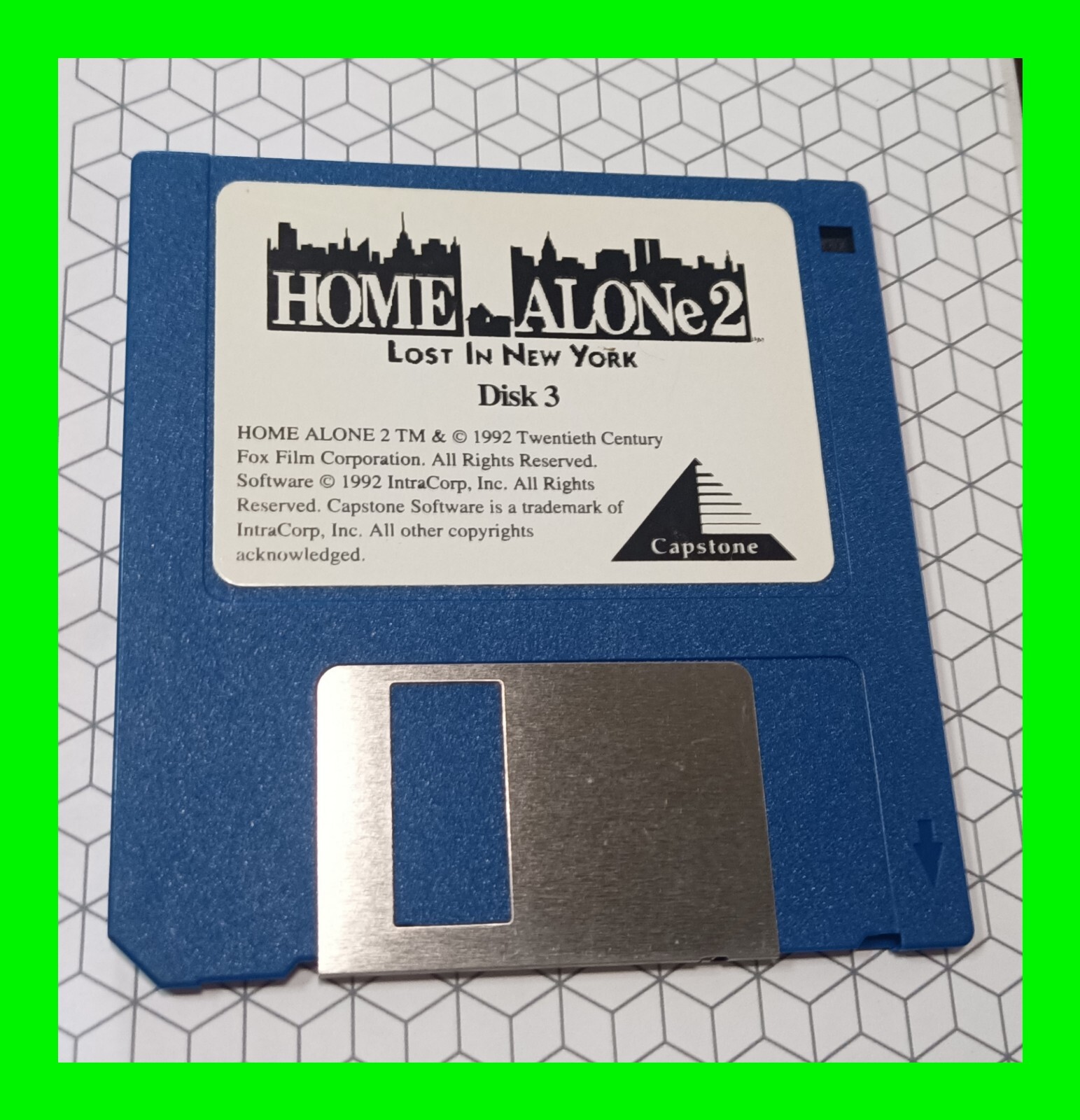 Home Alone 2 Ms-Dos 3.1 IBM PC 3.5 Disk Movie Computer Game 1992 ~ Disk 3 Only