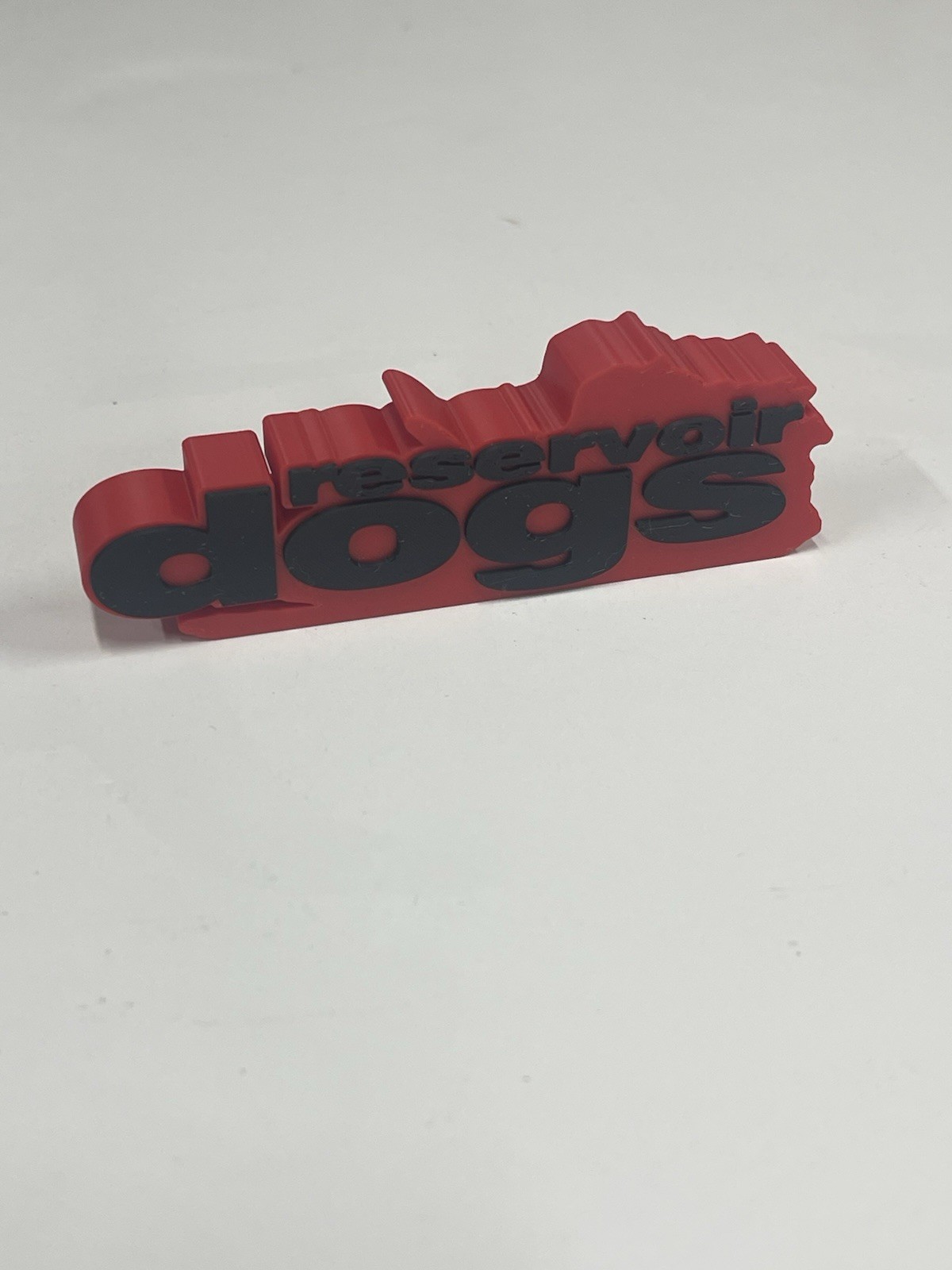 RESERVOIR DOGS 3D printed Logo Thick Free Standing Shelf Display