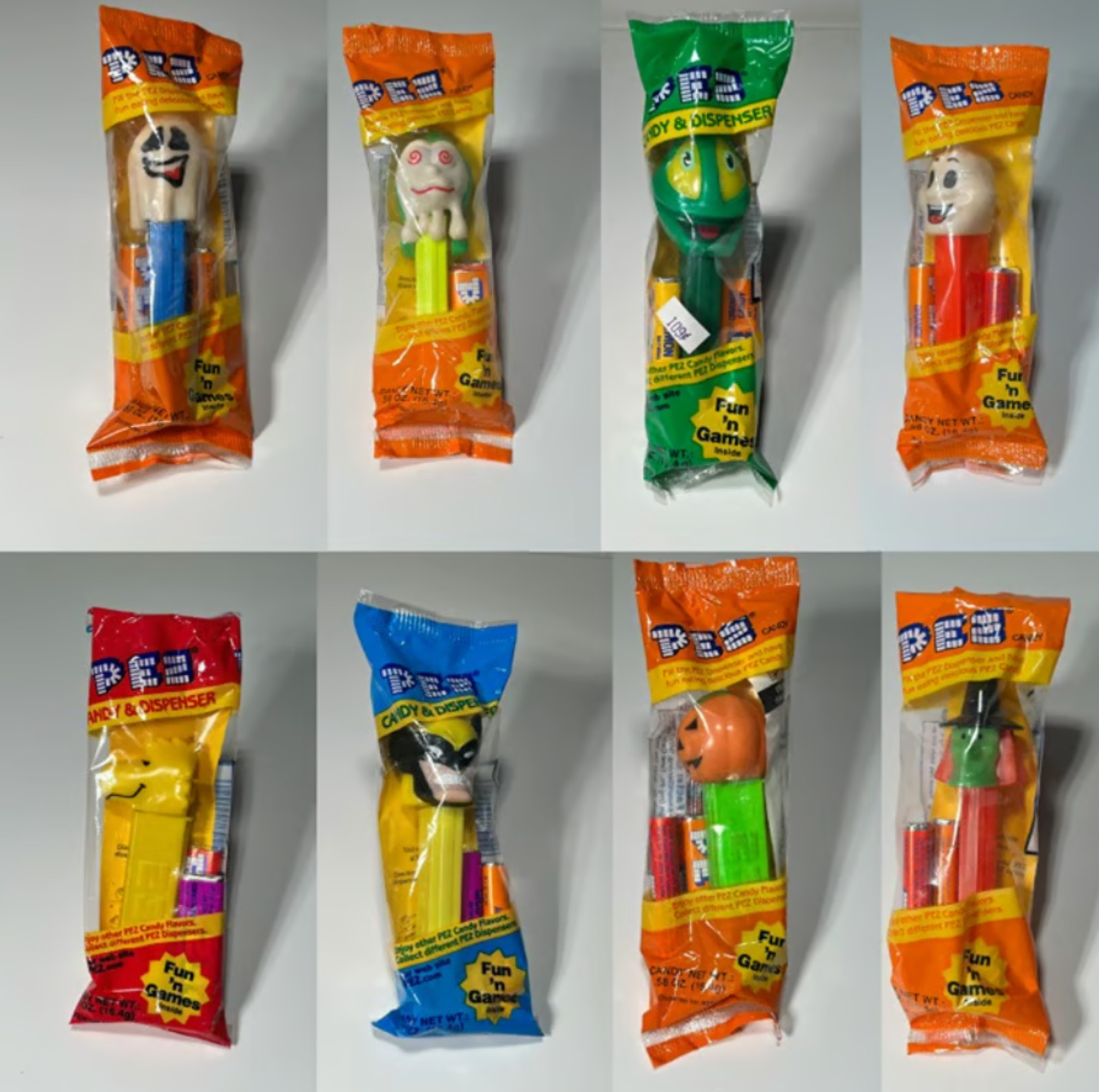 PEZ Dispensers - Lot of 8 - Sealed - Vintage 1990s