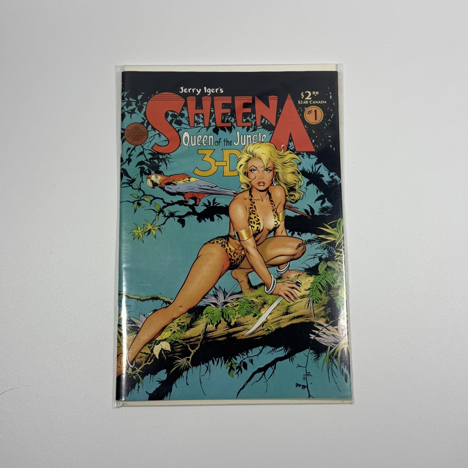 SHEENA QUEEN OF THE JUNGLE 3-D # 1 - VG -BLACKTHORNE PUBLISHING-J.IGER-1ST ISS