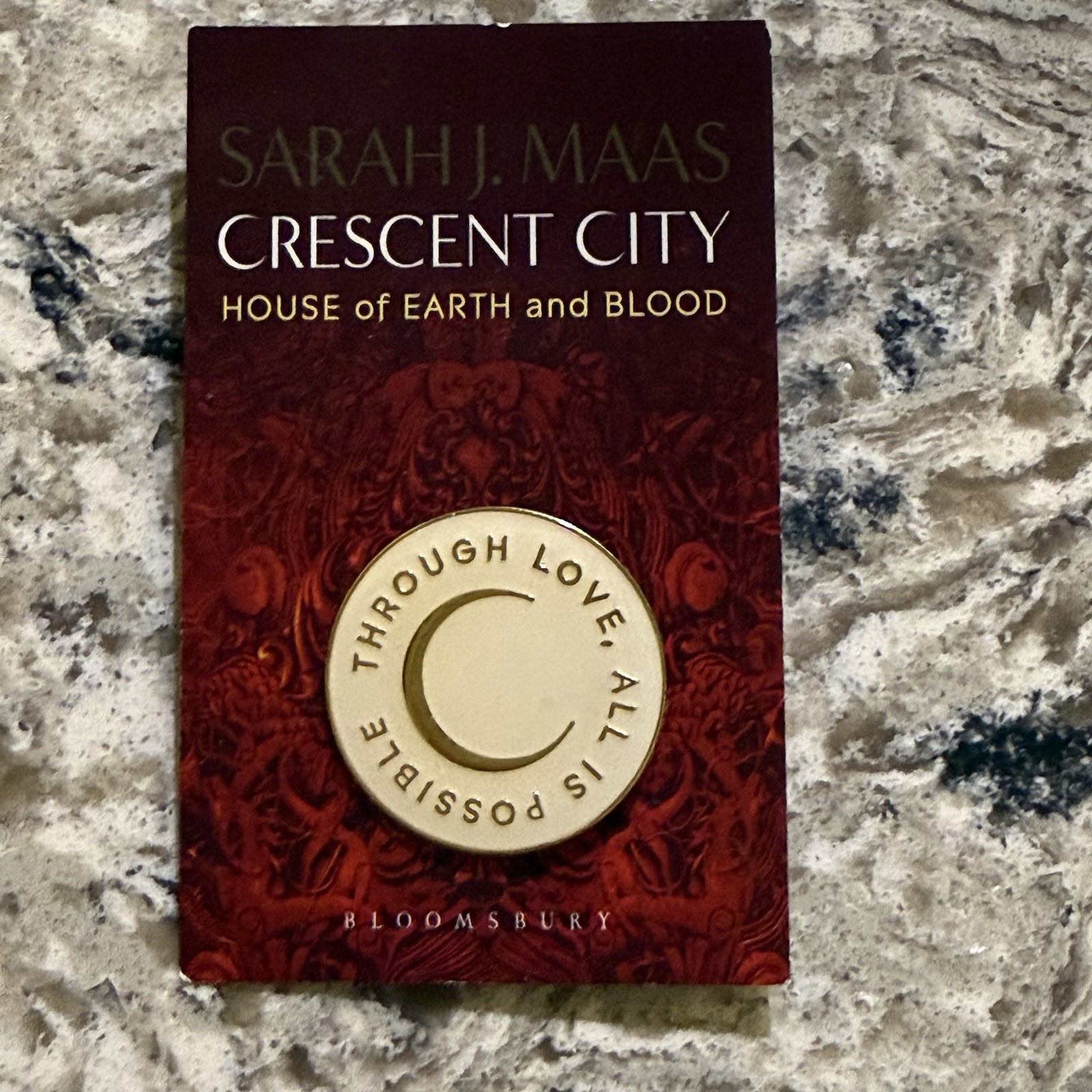 Sarah J Maas Crescent City Preorder Enamel Pin