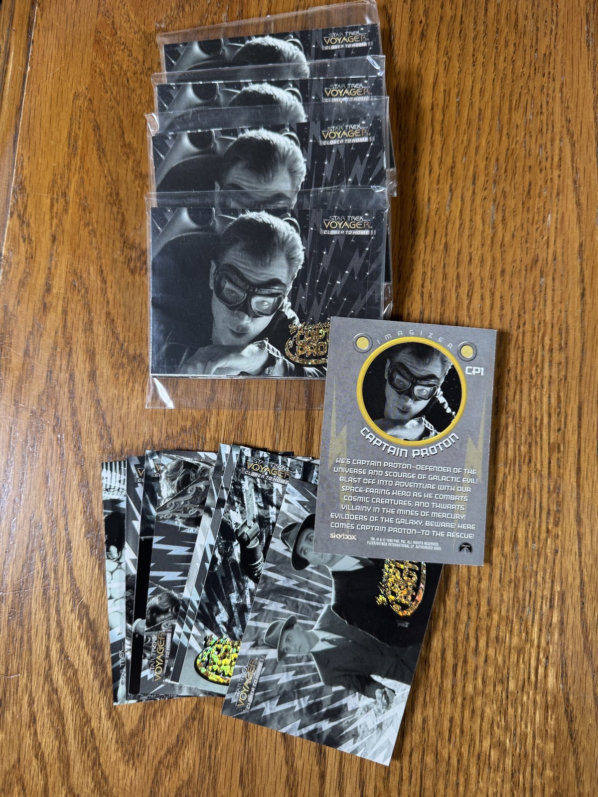 1999 SkyBox Star Trek Voyager Closer to Home Captain Proton CP1-CP9 Set Lot of 5