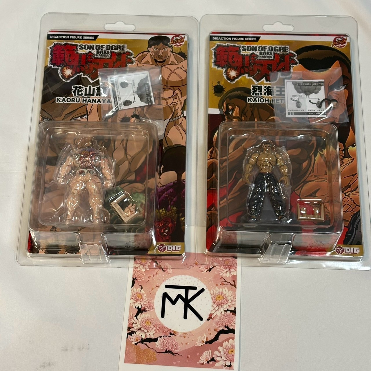 2Set DIGACTION Kaioh Retsu & Kaoru Hanayama mini Figure Toy 1/24 DIG Son Of Ogre