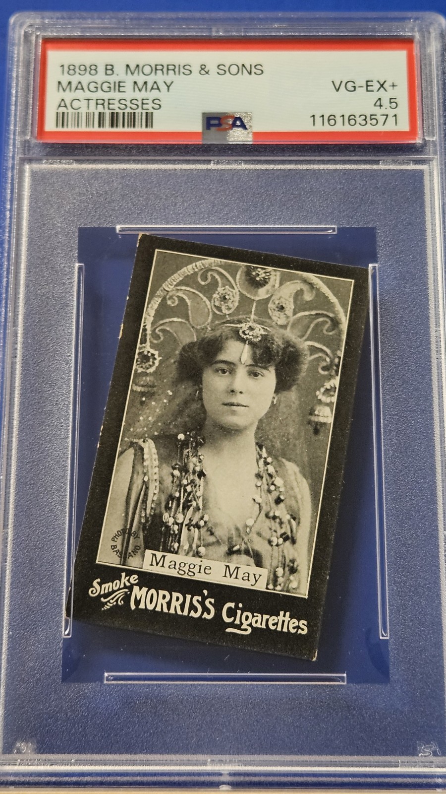 Maggie May - 1898 B. Morris & Sons Actresses   PSA 4.5