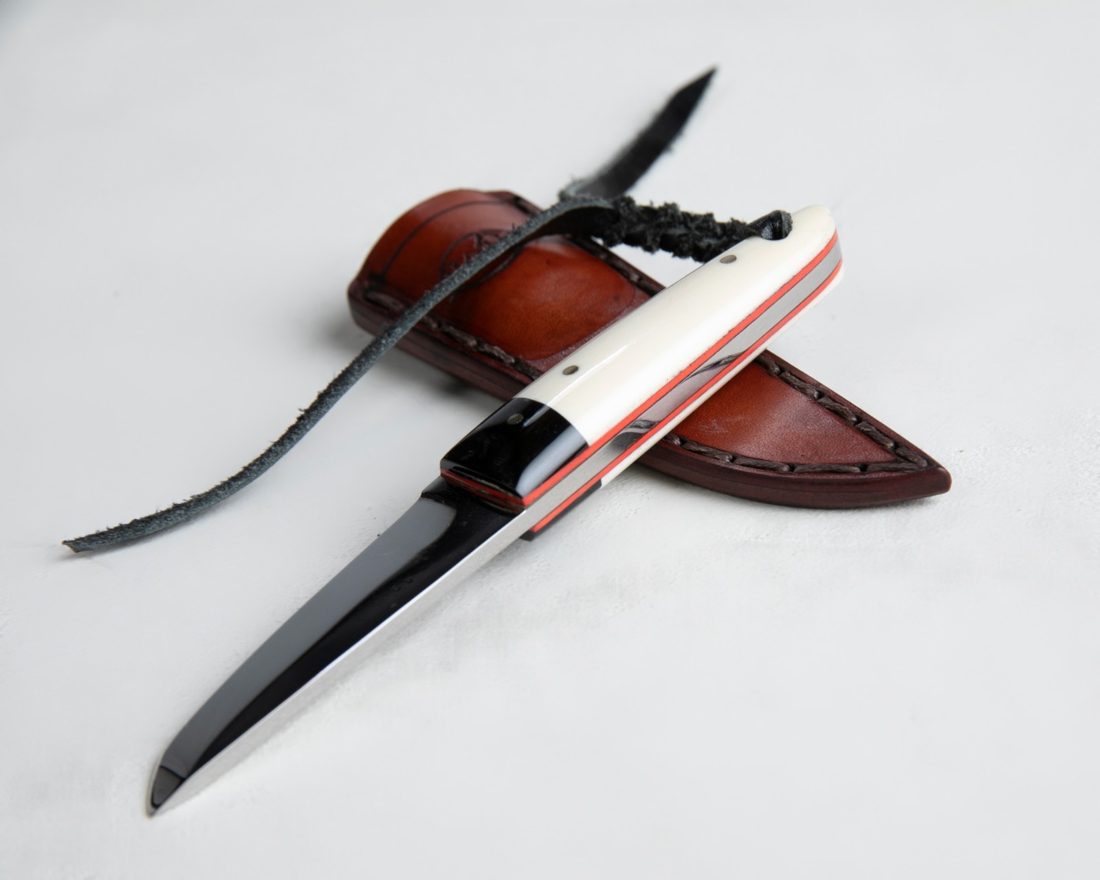 Citadel Fixed Blade DNH7 'Mushroom' Knife, Bone Scales, Sheath + Case... Superb