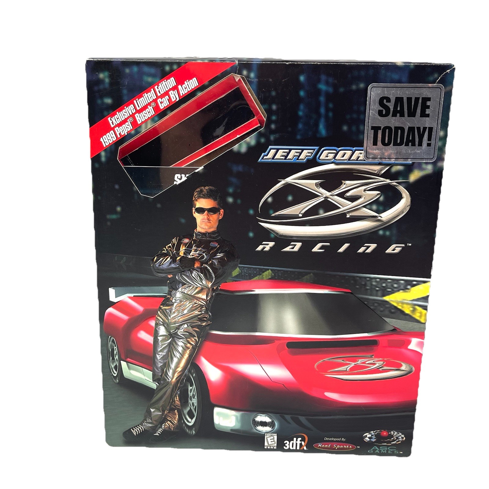 Jeff Gordon XS Racing PC Game 1999 – CD, Manual, Box Only (Car Missing)