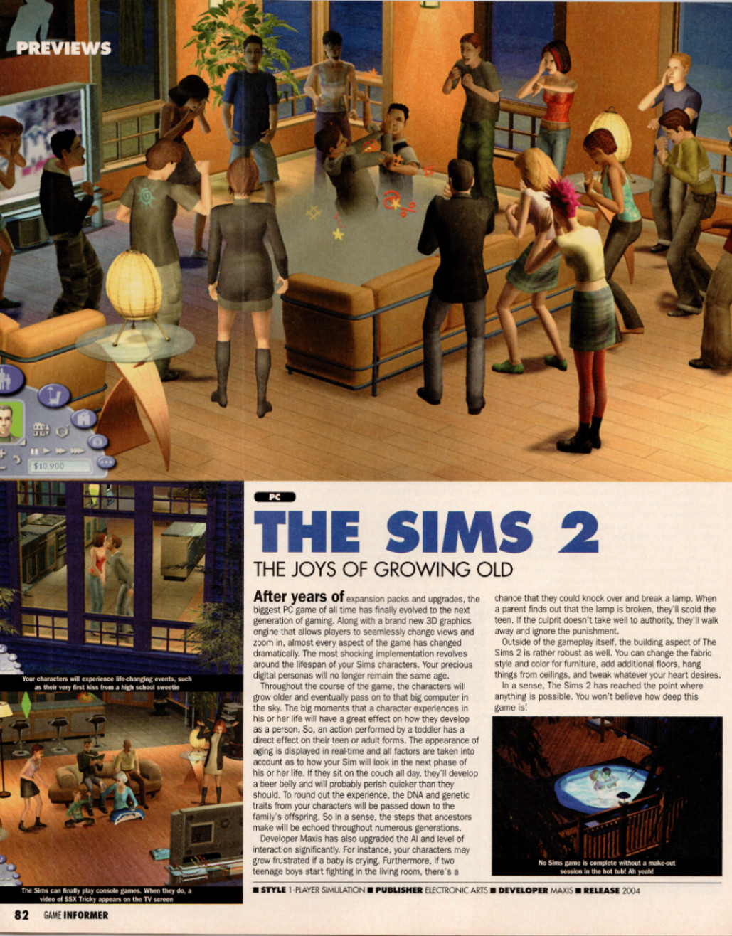 The Sims 2 Game Article Preview Ad Print 2004 Original Promo Art Poster