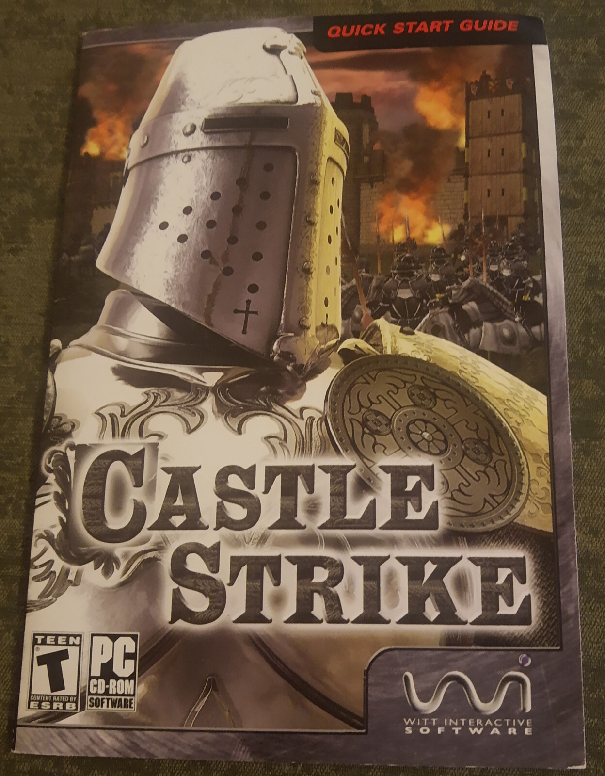 Castle Strike - ORIGINAL INSTRUCTION MANUAL ONLY - PC - NO GAME