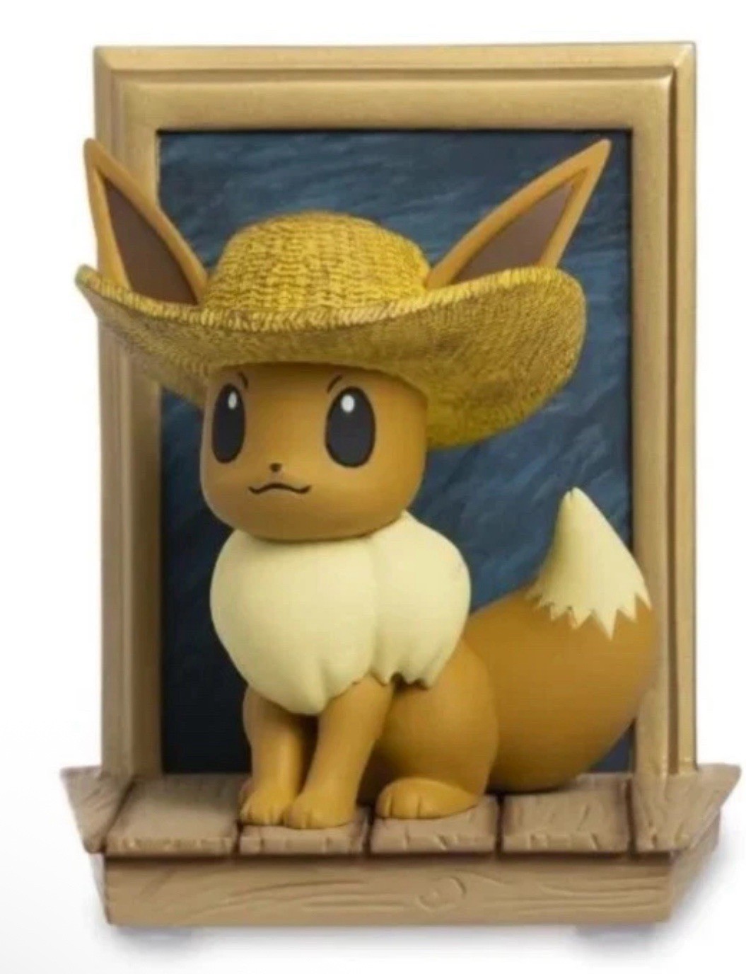 Pokemon Center Van Gogh Museum EEVEE Self-Portrait Figure Sculpture New Sealed