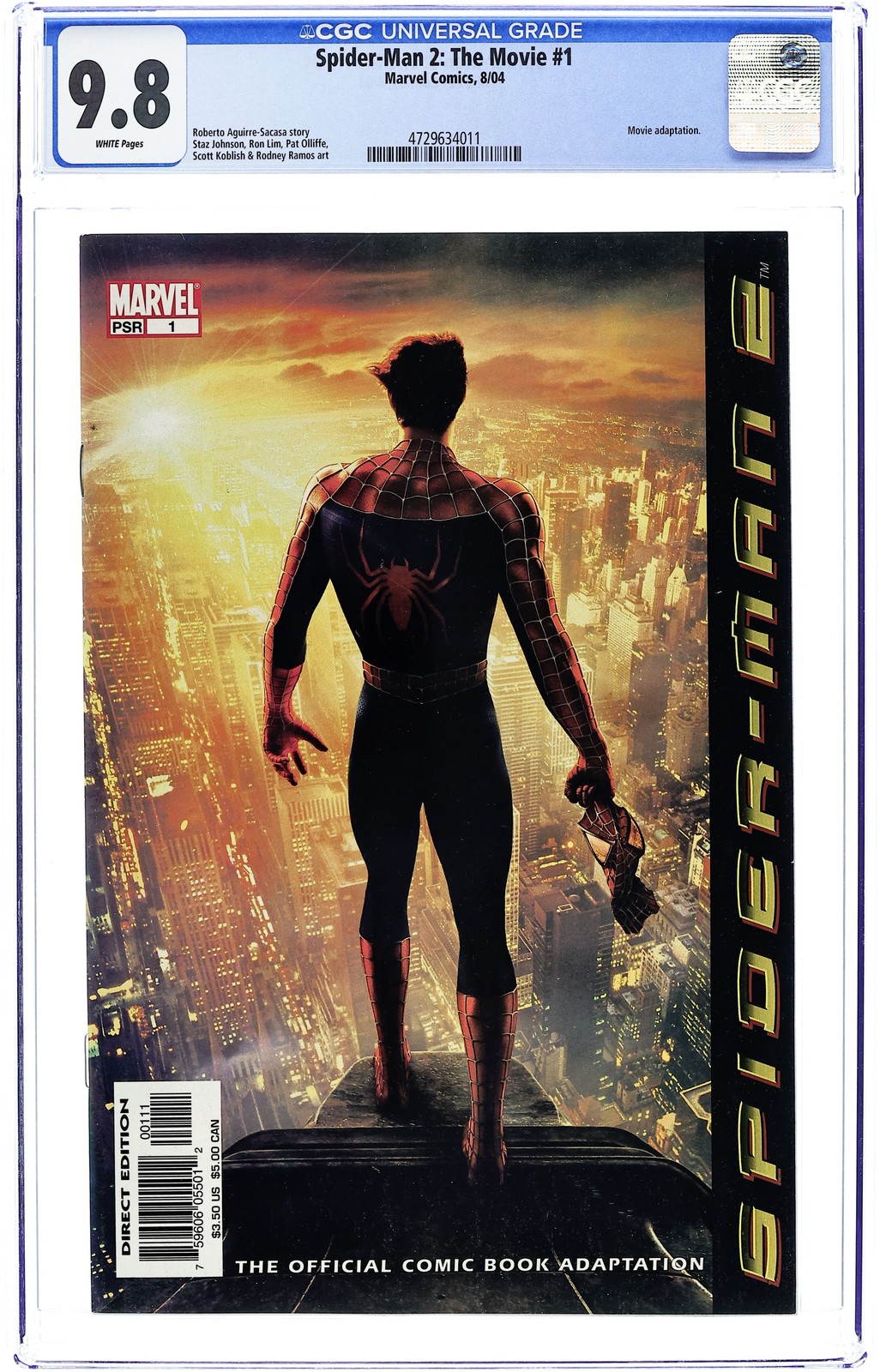 Spider-Man 2 Movie Adaptation #1 CGC 9.8 2004 4729634011