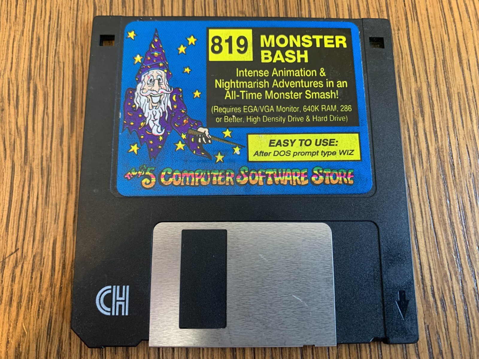 MONSTER BASH GAME PC MS-DOS COMPUTER 3.5