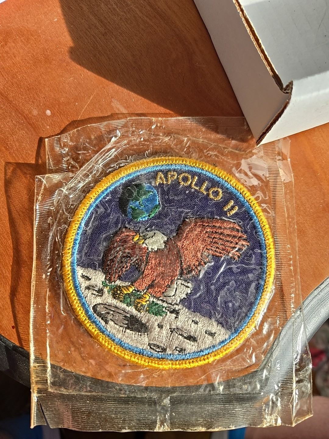 NASA Apollo 11 Authentic 1969 patch Lion Brothers Mint In Original Cellophane