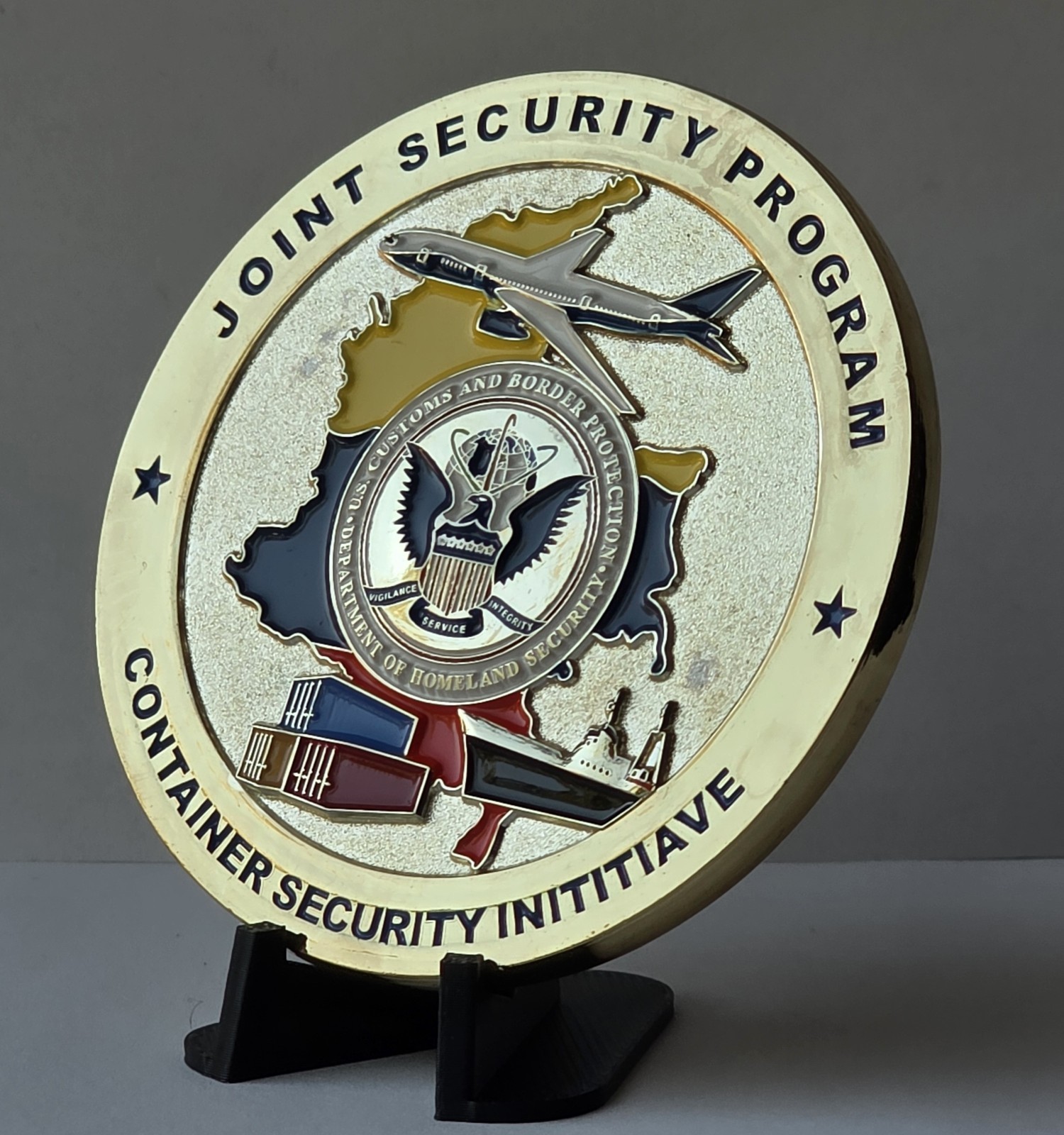 🔥USCBP JOINT SECURITY PROGRAM 🔥 CHALLENGE COIN BORDER PATROL LARGE Coin HSI
