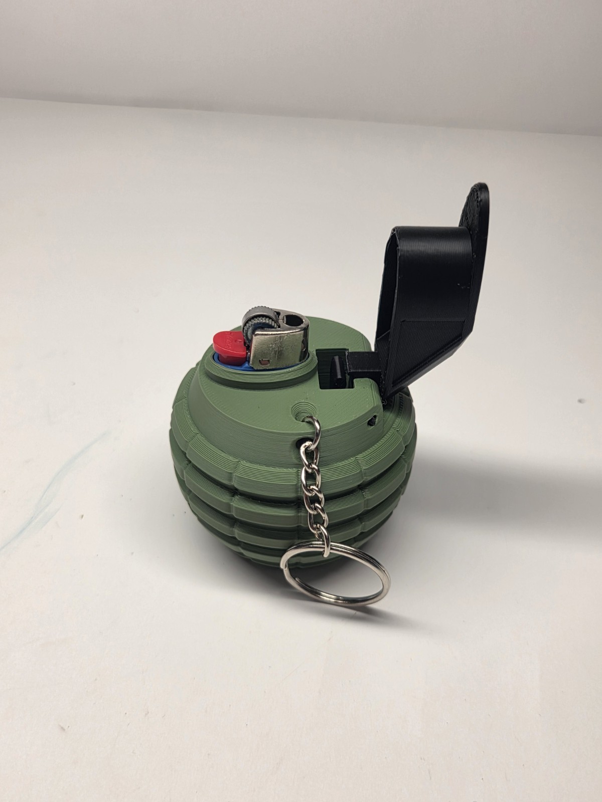Grenade Shaped Lighter Case Lighter Sleeve For Bic Mini Lighters
