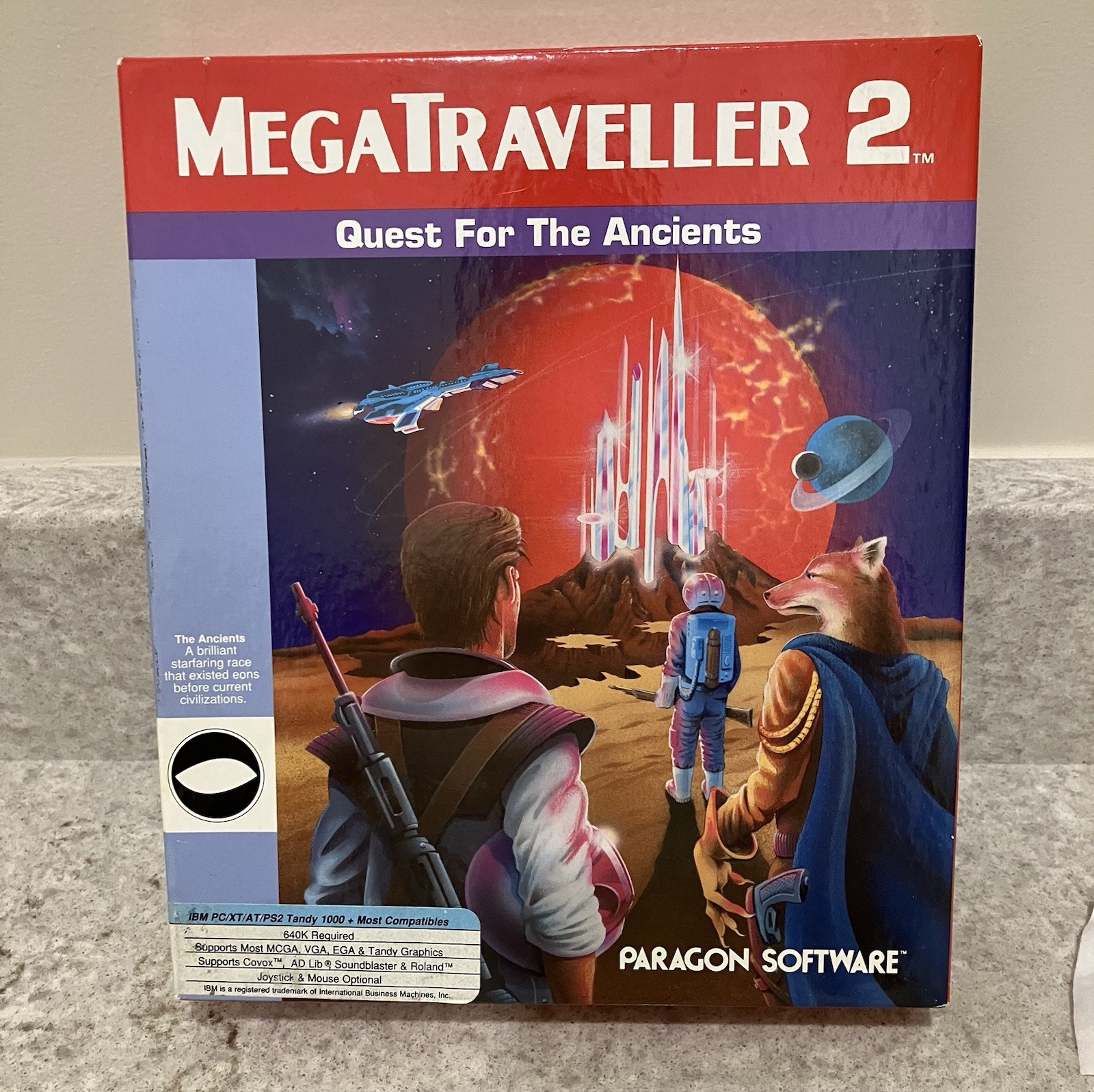 MegaTraveller 2 Quest For The Ancients Vintage IBM 3.5” PC Game