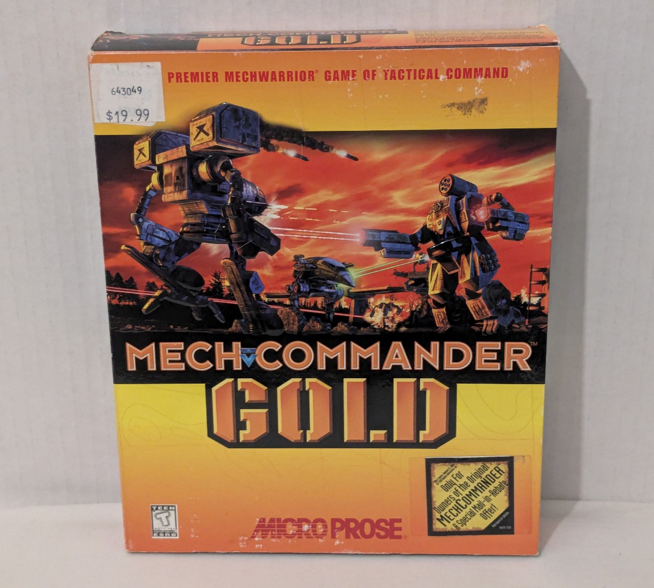 Big Box MechCommander Gold (PC, 1999) Complete CIB