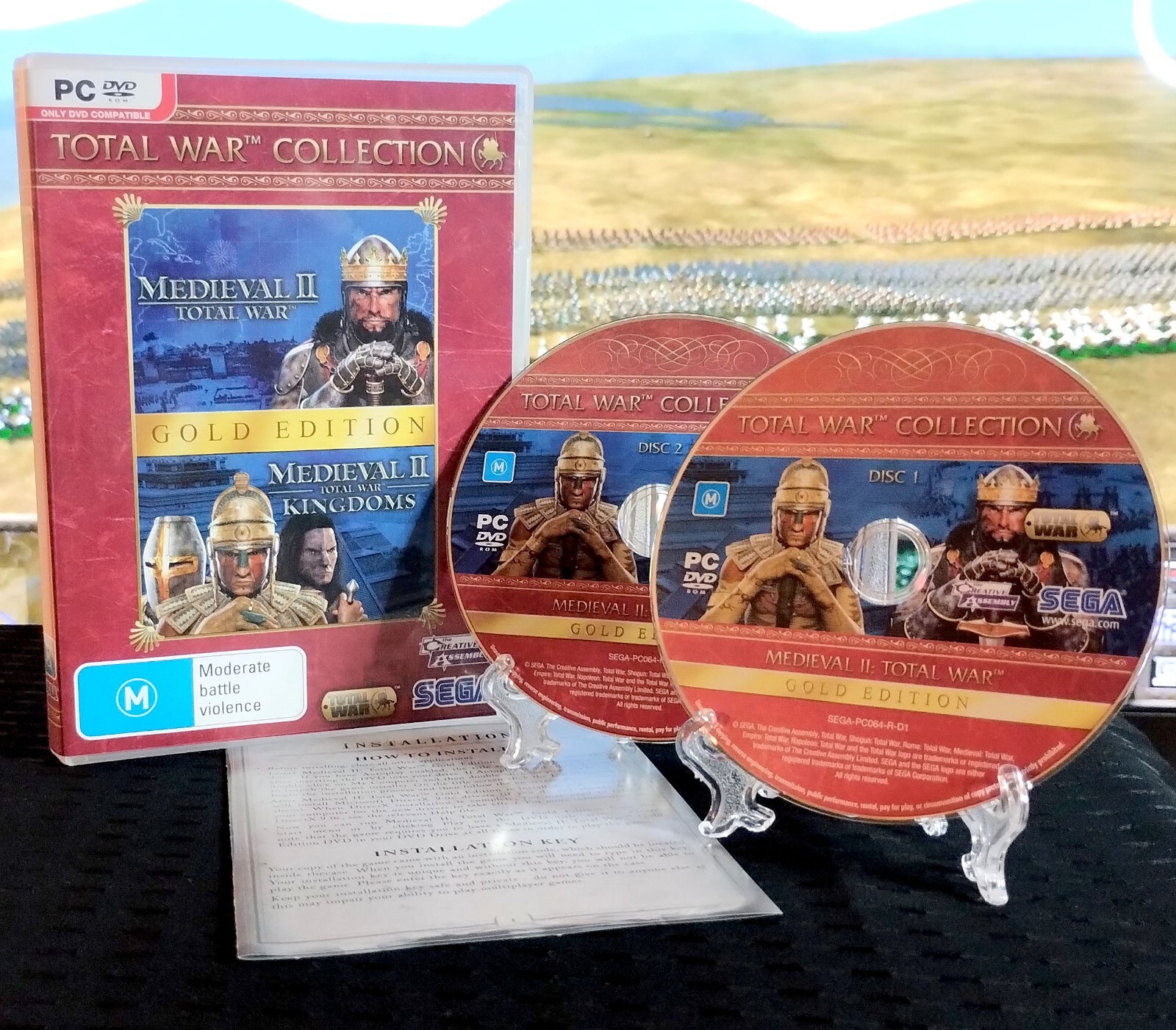 Medieval II: Total War Gold Edition Retro PC Game [CIB Complete] Strategy Battle
