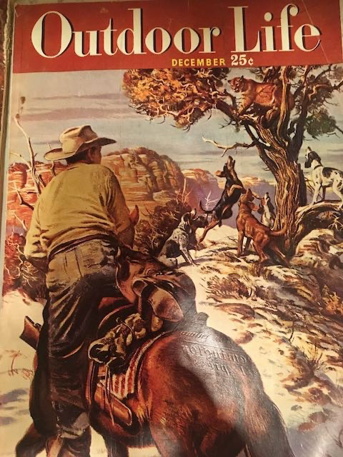 Outdoor Life Magazine Lot of 5 1940 and 1949 Hunting Horses Dogs Vintage