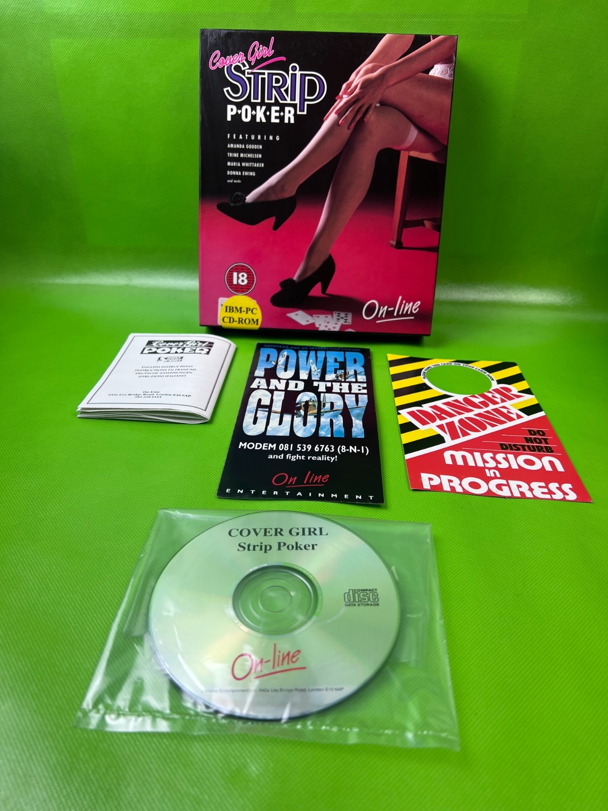 Cover Girl Strip Poker IBM PC Game