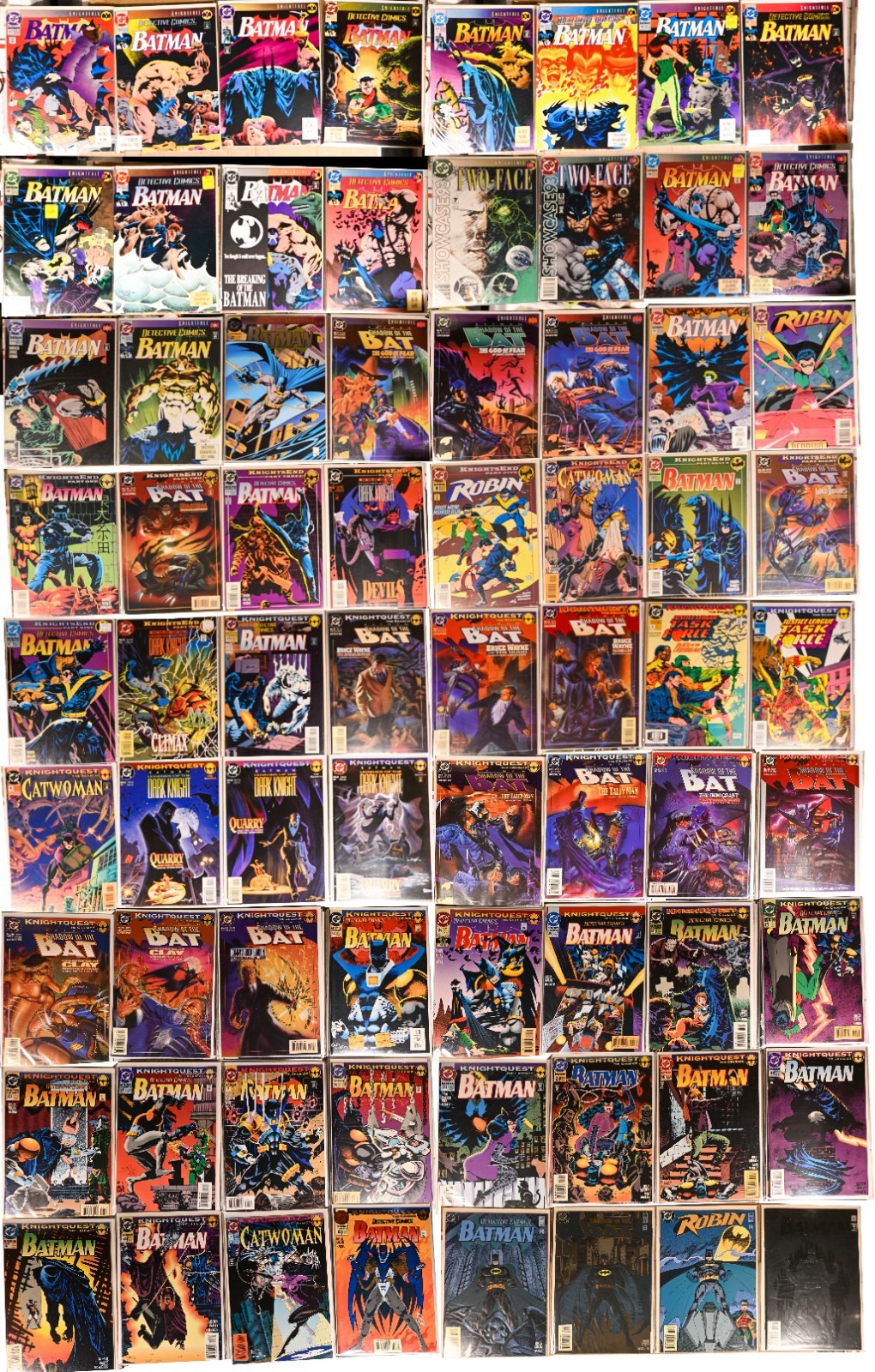 BATMAN Complete KNIGHTFALL KNIGHTQUEST KNIGHTSEND #491-515+ 88 Comics NM+ 9.6 AV