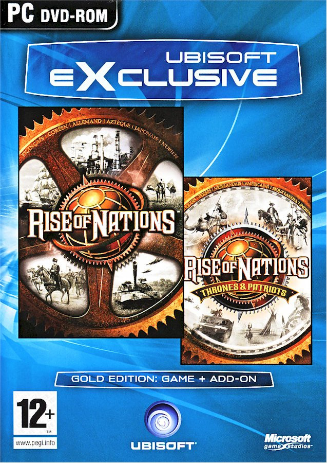 Rise of Nations Gold with THRONES & PATRIOTS Expansion Brand New Fast Shipping