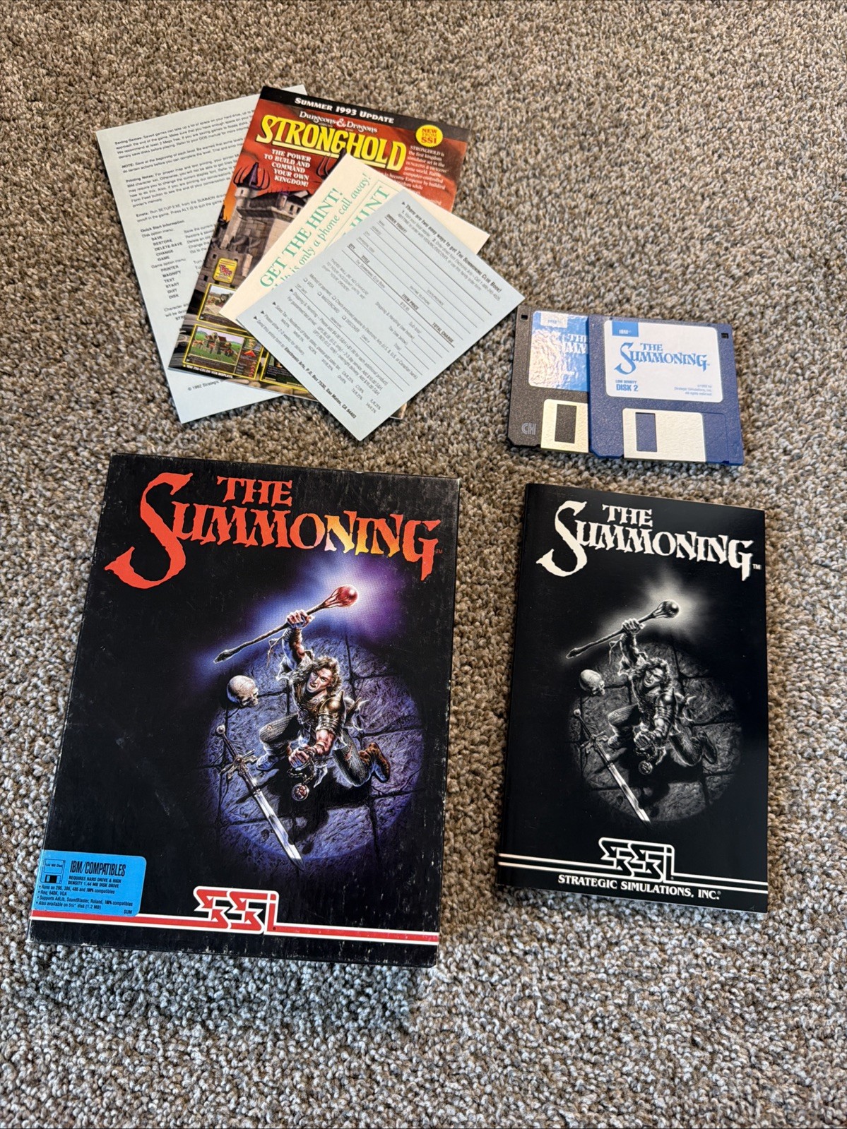 The Summoning Big Box 1992 SSI Rare U.S. Version 3.5
