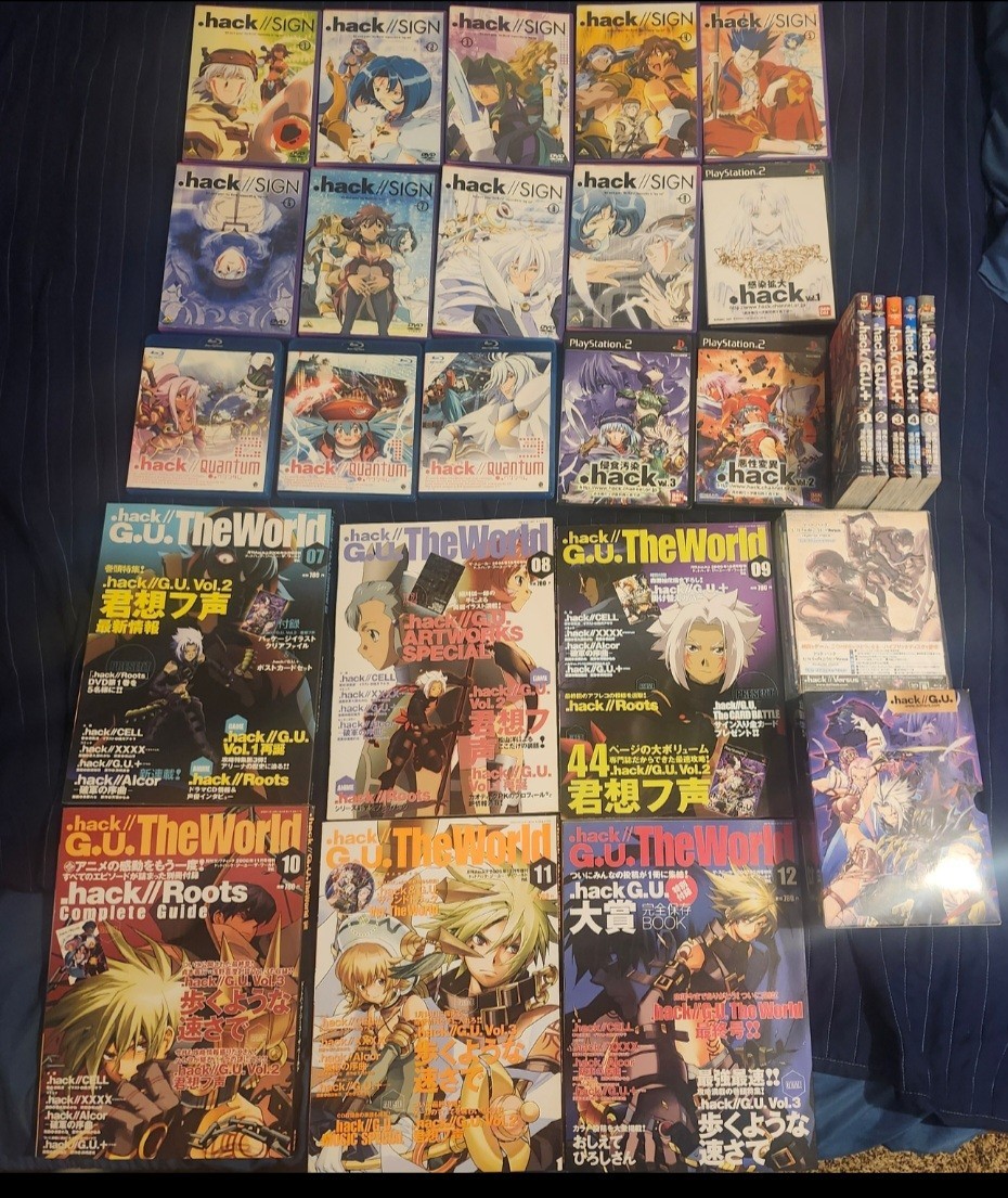  .hack Collector Lot: Sealed THE WORLD Edition PS3, SIGN DVD/Manga/Games