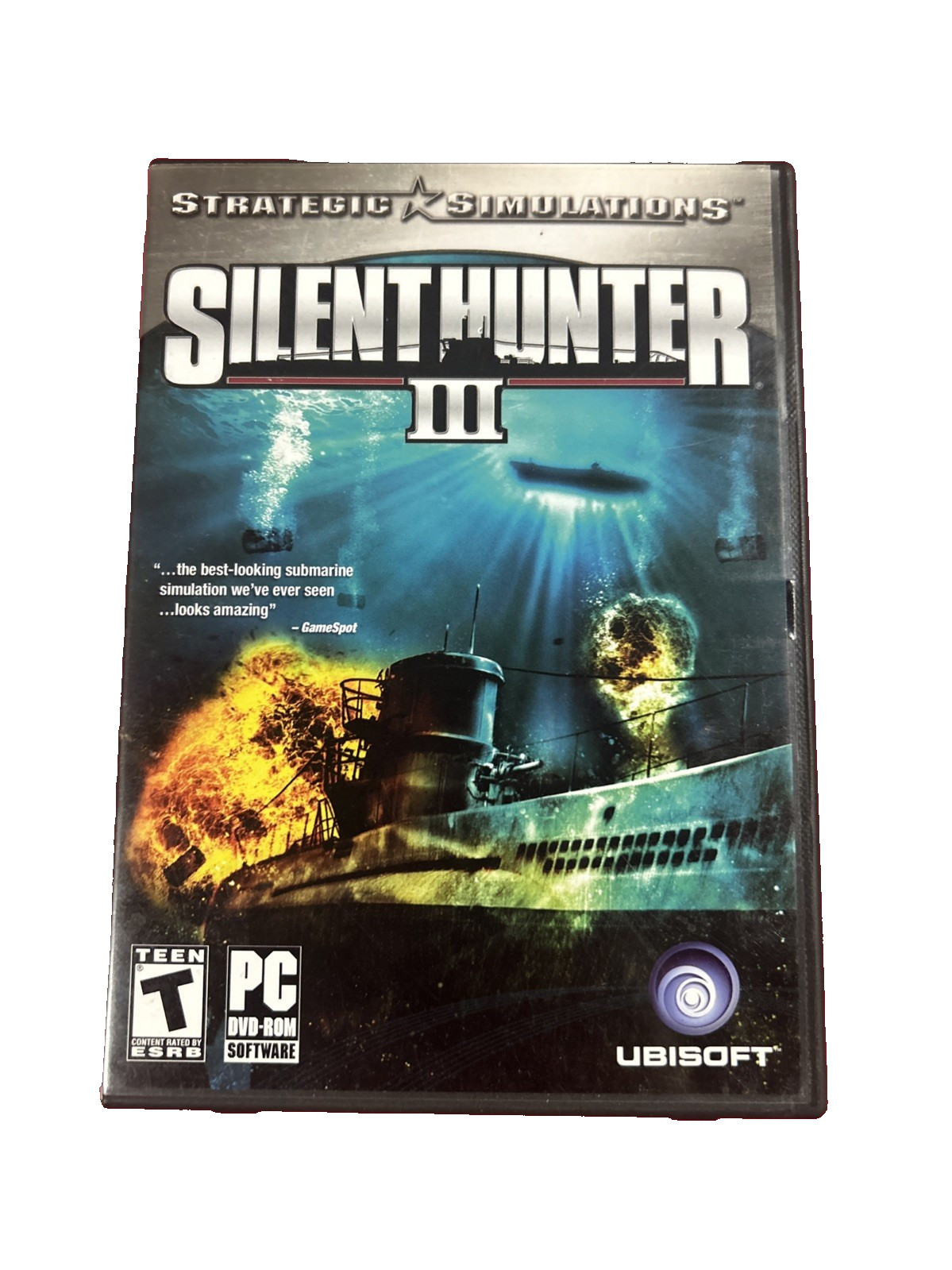 Silent Hunter III 3 PC DVD-ROM 2005 CIB Manual Map Key Ubisoft