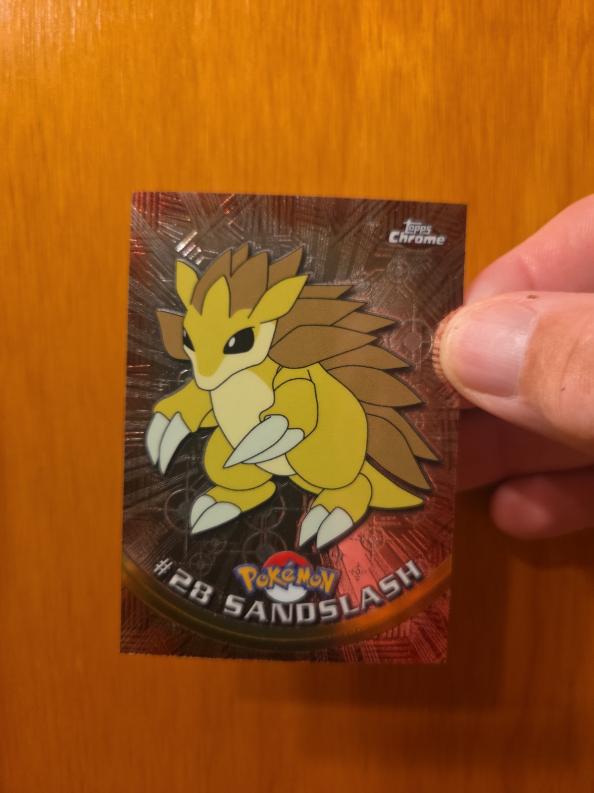 2000 Topps Chrome Pokémon Series 1 Sandslash # 28