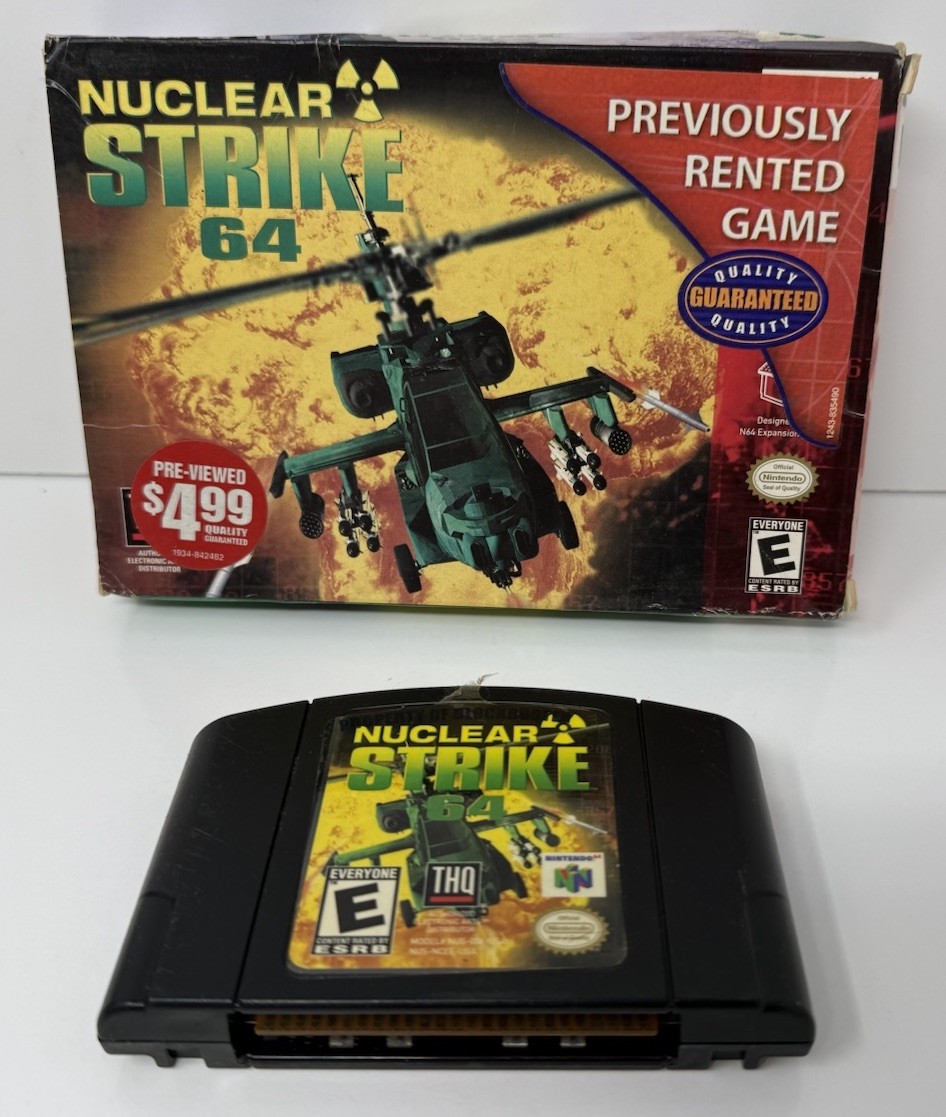 Nuclear Strike (Nintendo 64 N64, 1999) W/ Original Box Tested No Manual