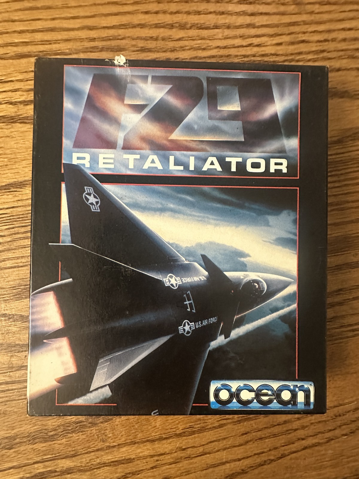 F-29 Retaliator Amiga Ocean Software Flight Combat Simulator Big Box Atari ST