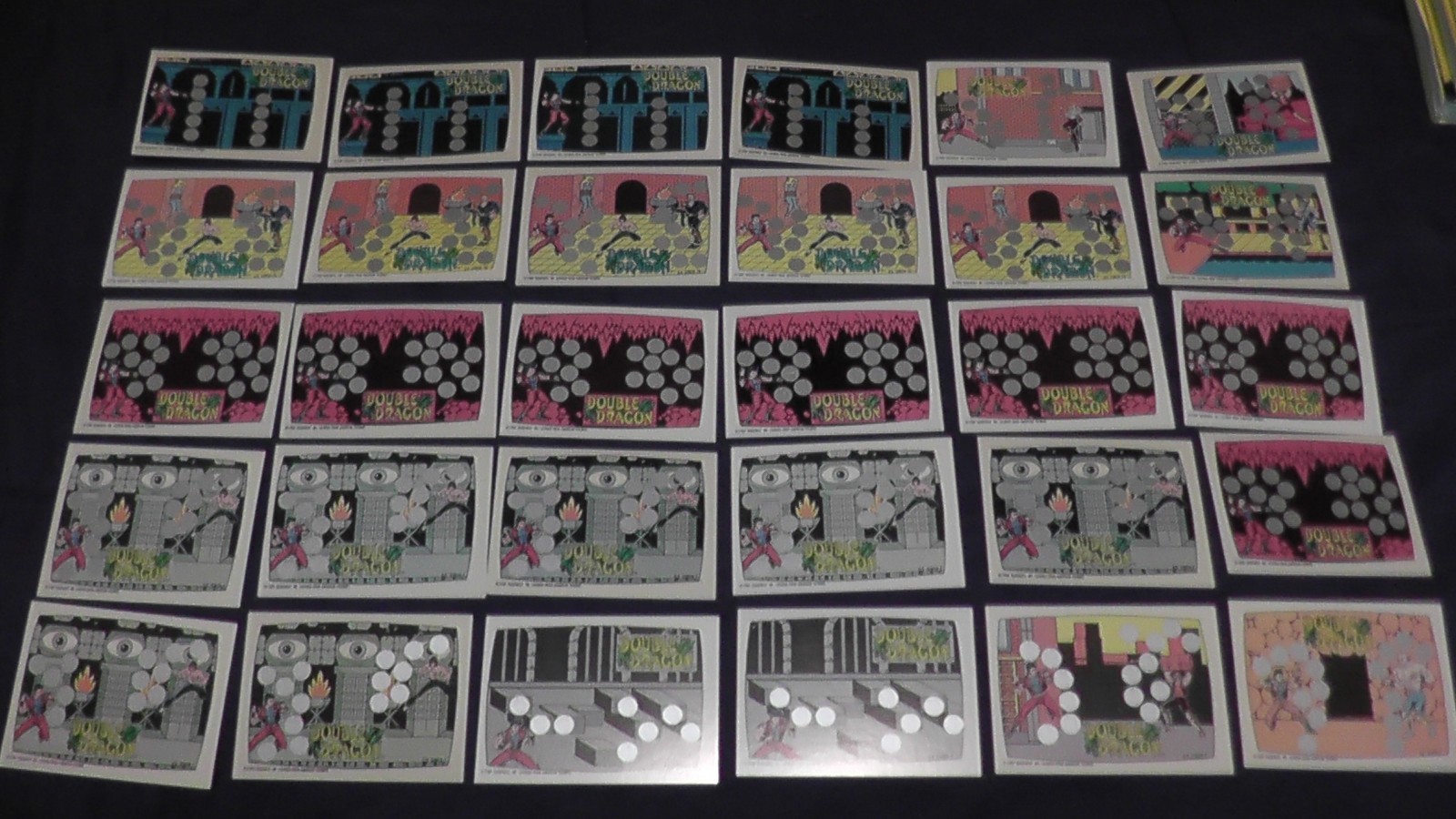 1989 topps nintendo lot of 30 cards double dragon