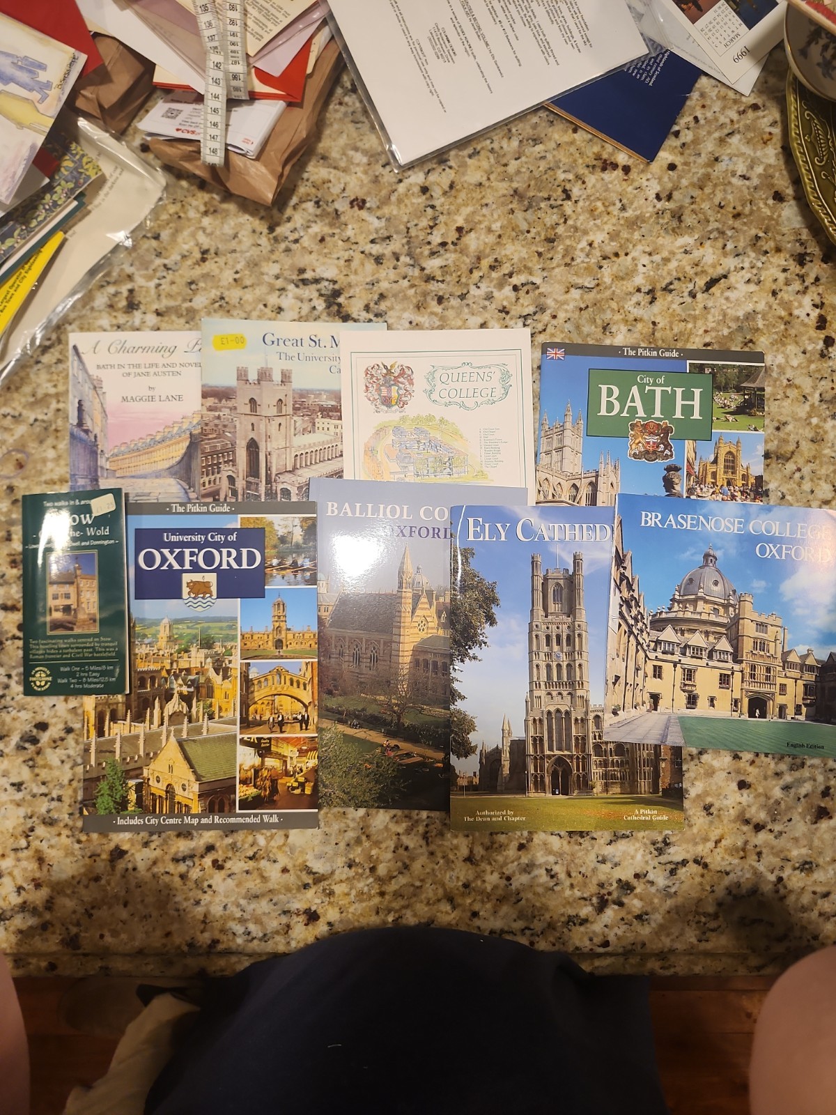 Vintage 1990s UK Travel Souvenir Bundle - Oxford, Cambridge, Bath, Royal...