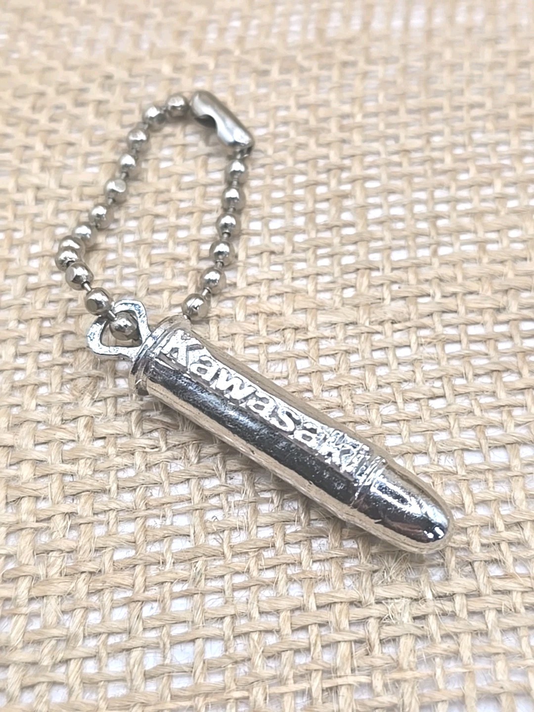 Kawasaki Silver Bullet Keychain Fob R - P 38 Spl
