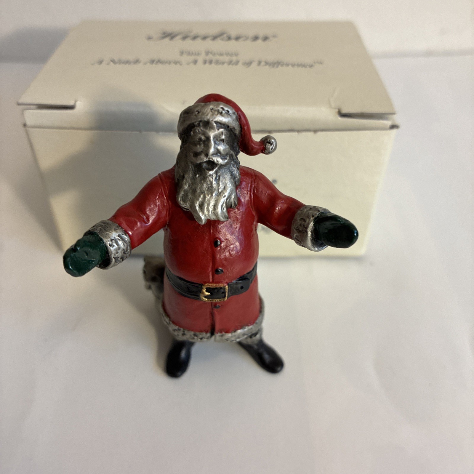 HUDSON CREEK PEWTER  ANNUAL SANTA  1999 #HC8446 /NOS/NIB