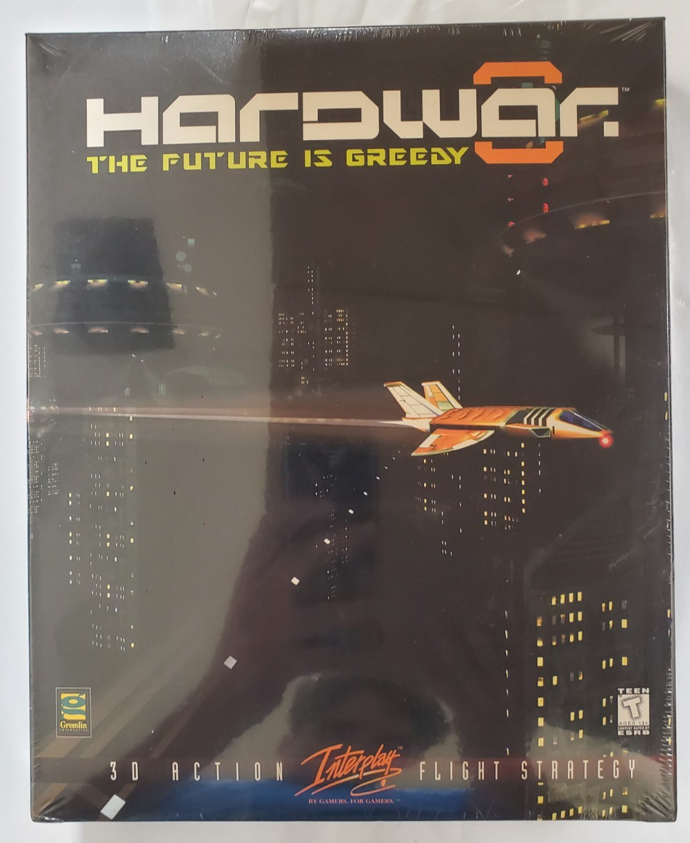 Hardwar The Future is Greedy PC Big Box Contents 1998 Interplay Brand New Sealed
