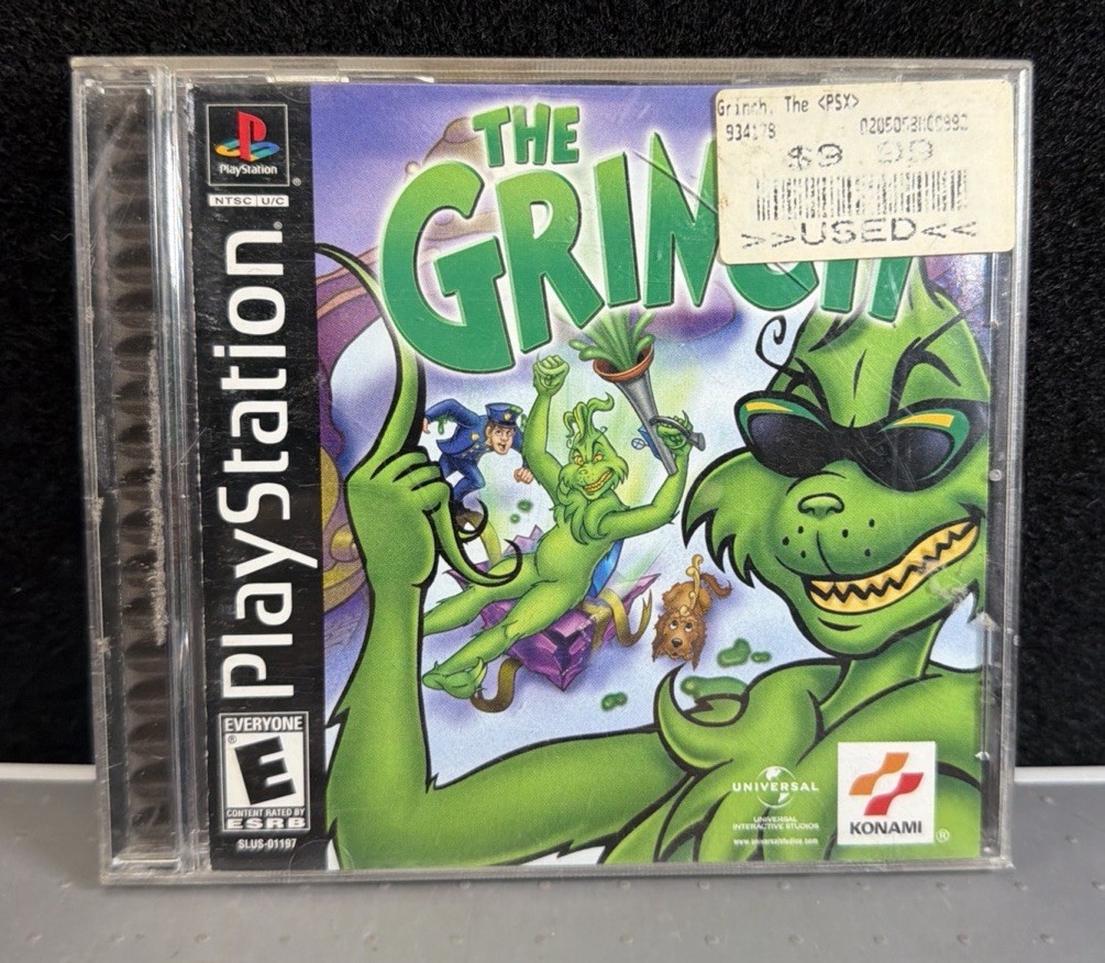 The Grinch (Sony PlayStation 1, 2000) - CIB Complete with Manual & Case Tested