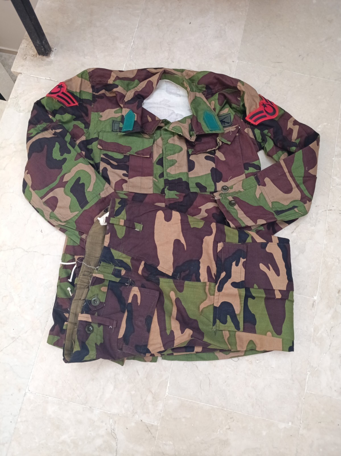 Turkish North Cyprus    rare vintage  Nco camouflage uniform set camo bdu 1