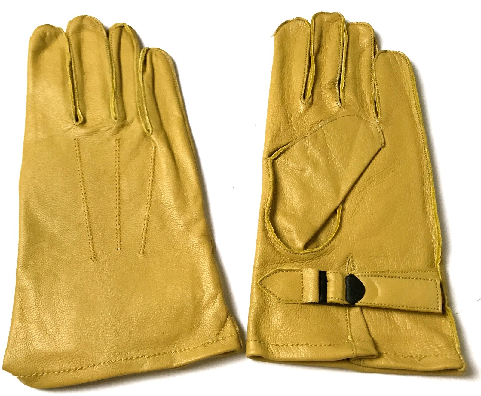 WWII US ARMY SHERMAN TANK TANKER LEATHER WORK GLOVES-SIZE SMALL