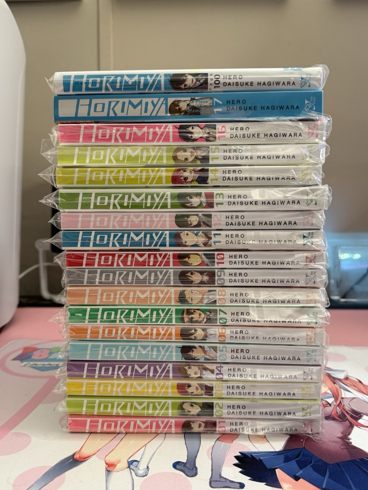 Horimiya 1-17 Complete Manga Set, + Page 100 Art Book, Authentic, Yen Press, New