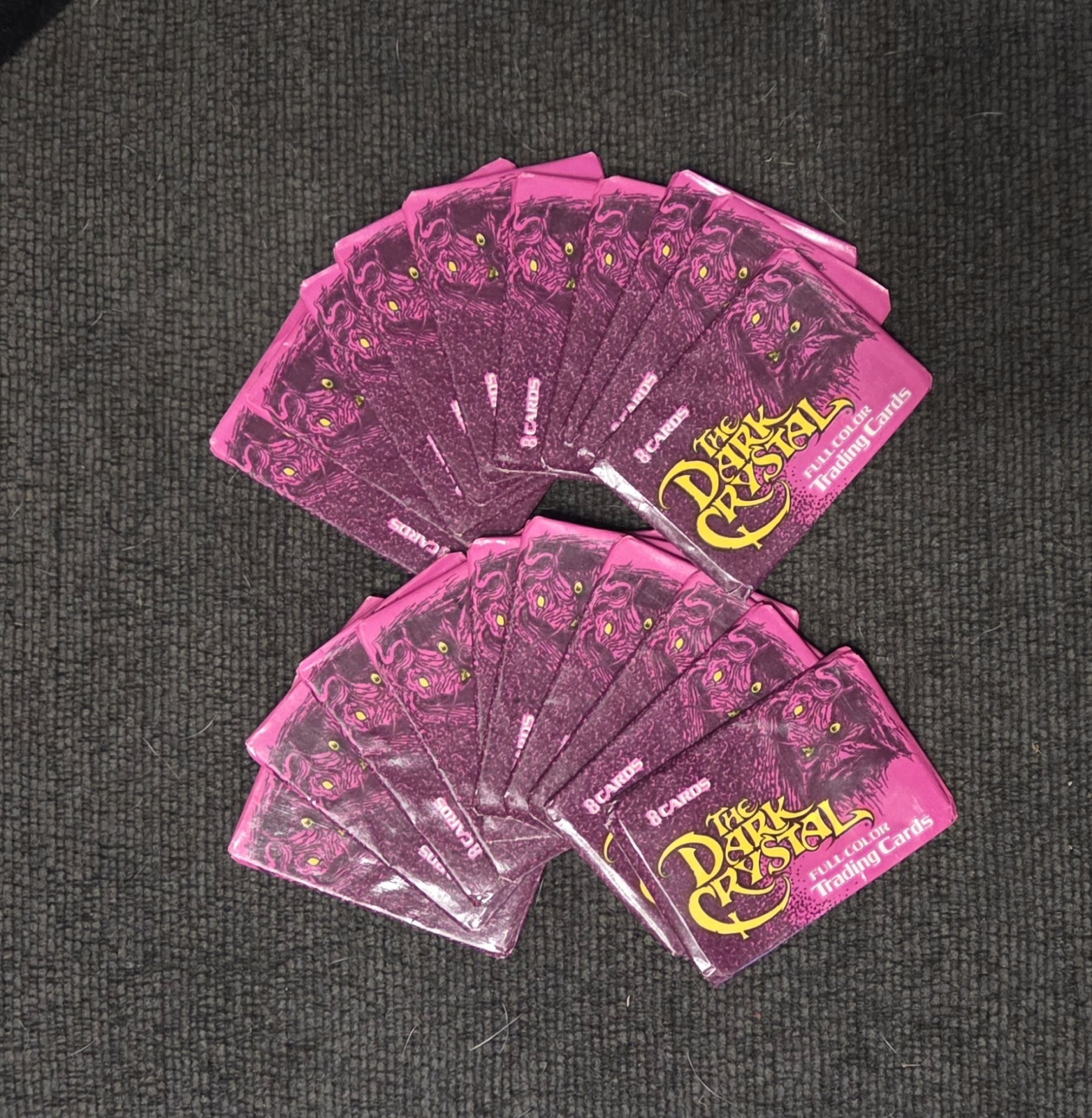 (20) vintage 1982 The Dark Crystal trading card wax packs made by Donruss