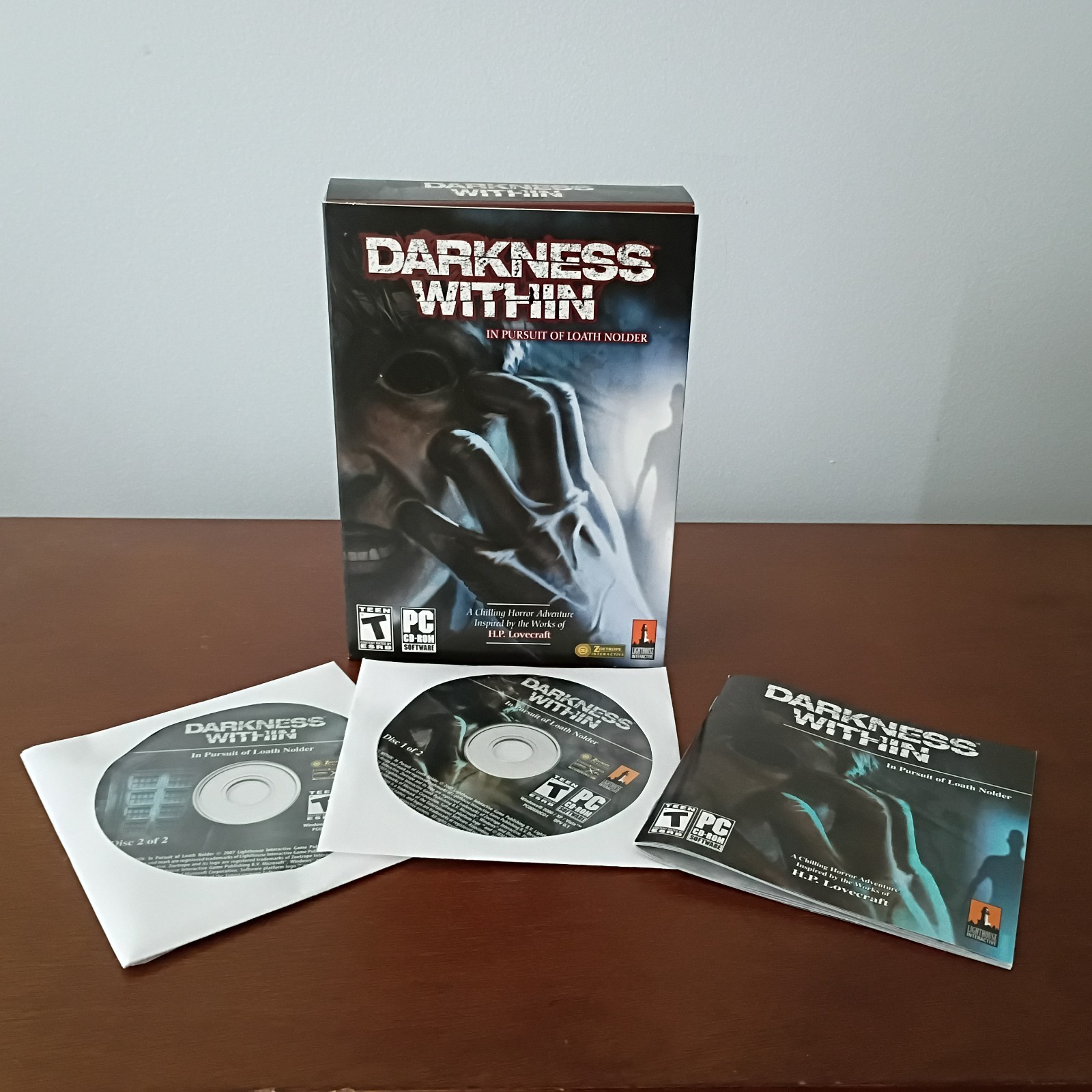 DARKNESS WITHIN In Pursuit of Loath Nolder PC Game Horror Adventure CD-ROM