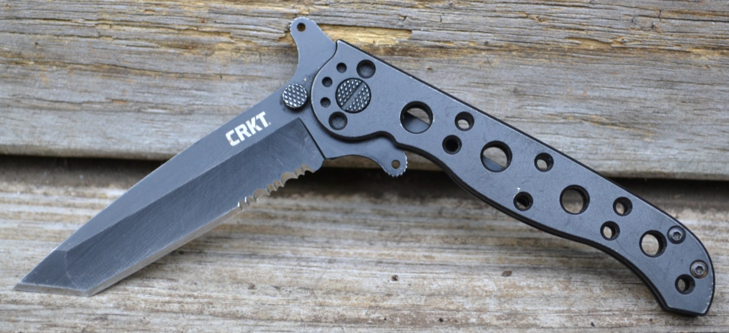 CRKT M16-10KSF Carson Design Combo Tanto Blade Frame Lock Folding Knife ~~ Great