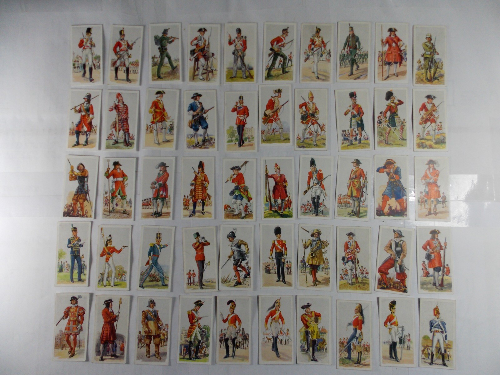Carreras Cigarette Cards History of Army Uniforms 1937 Complete Set 50