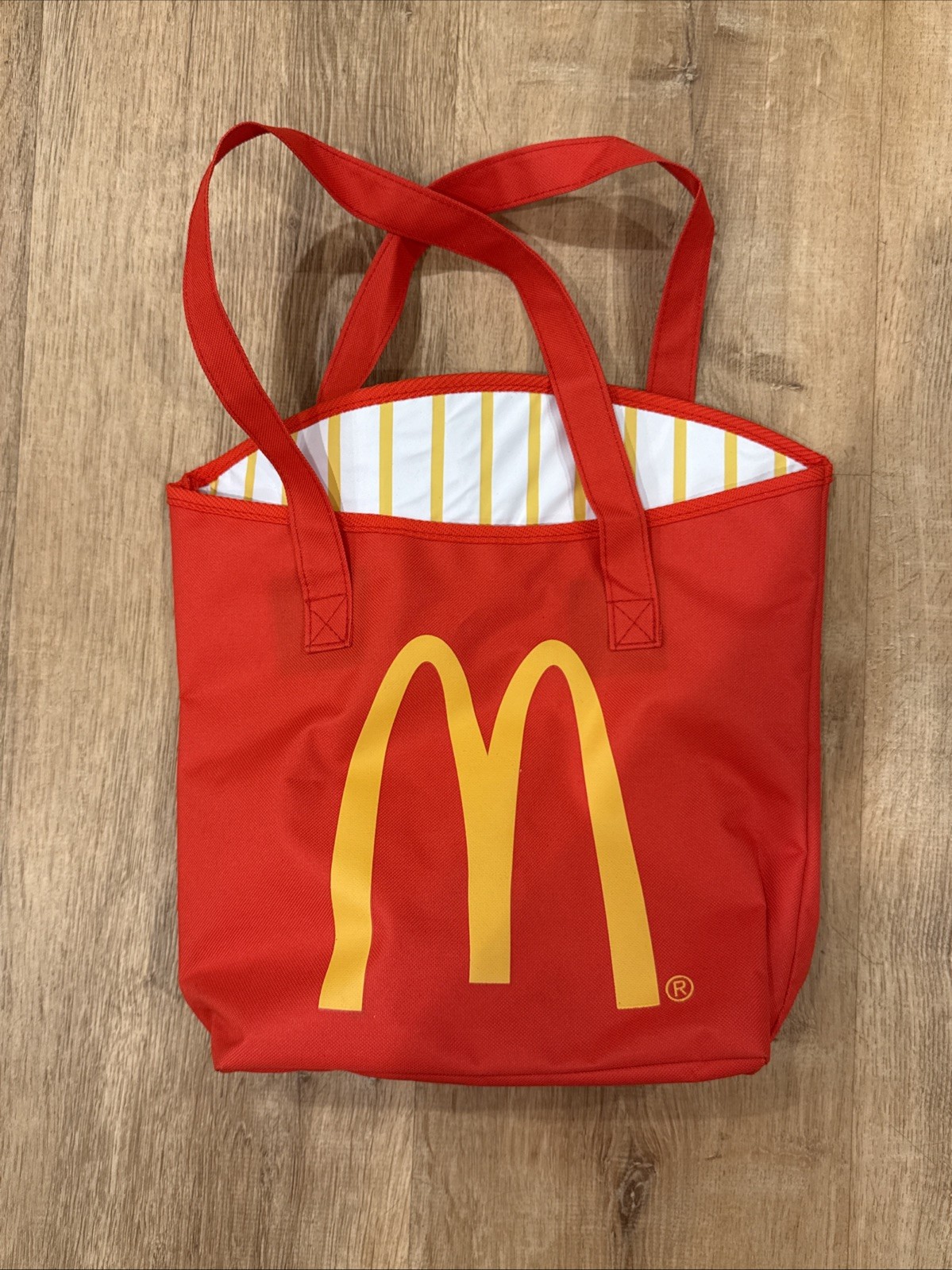 McDonald's Red Advertising Tote Bag Original 2013 Restaurants Fast Food New